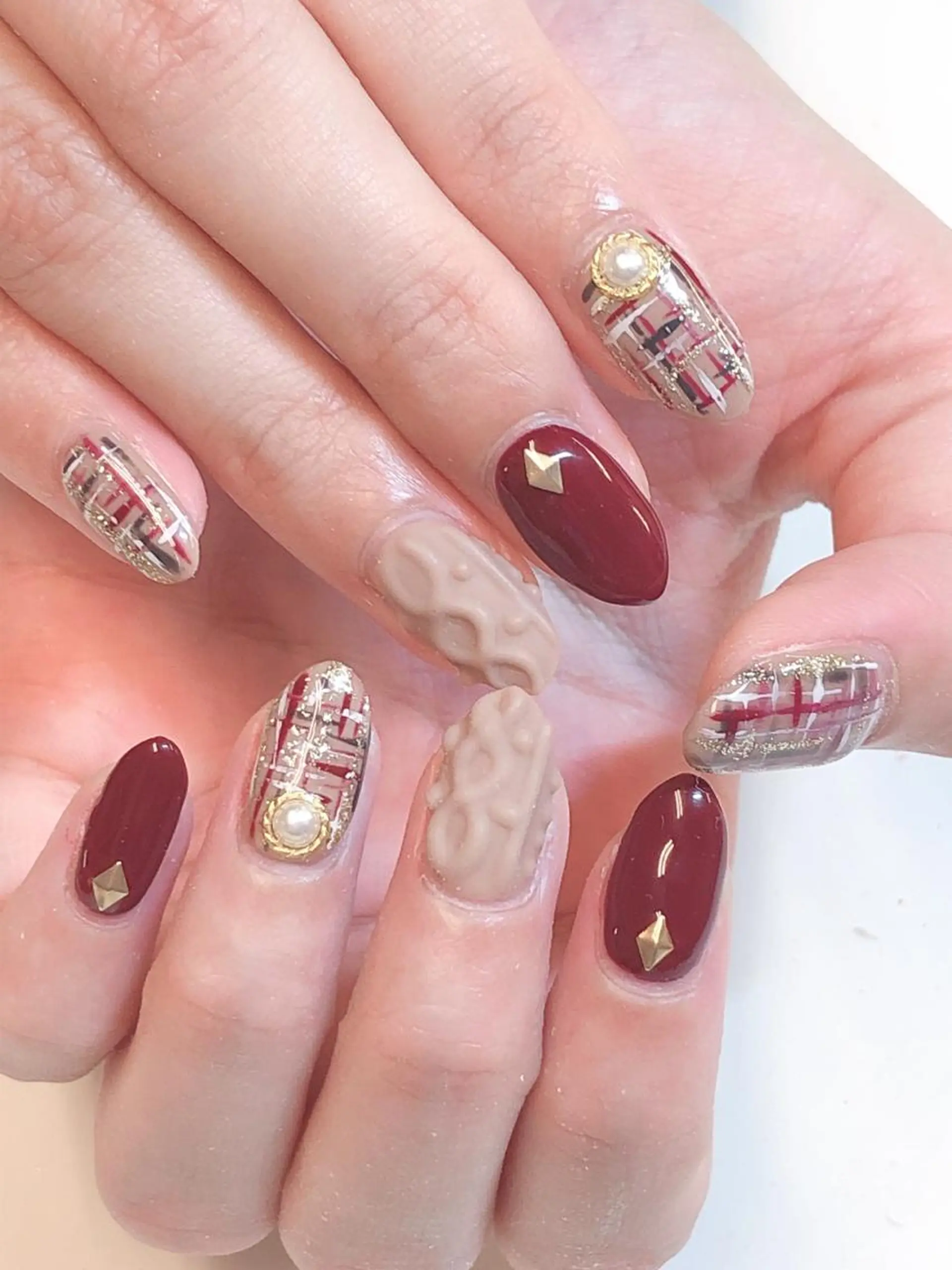 カラー ネイル マツエク・マツパ マットネイル ツイードネイル KIREIE NAILSのネイルデザイン