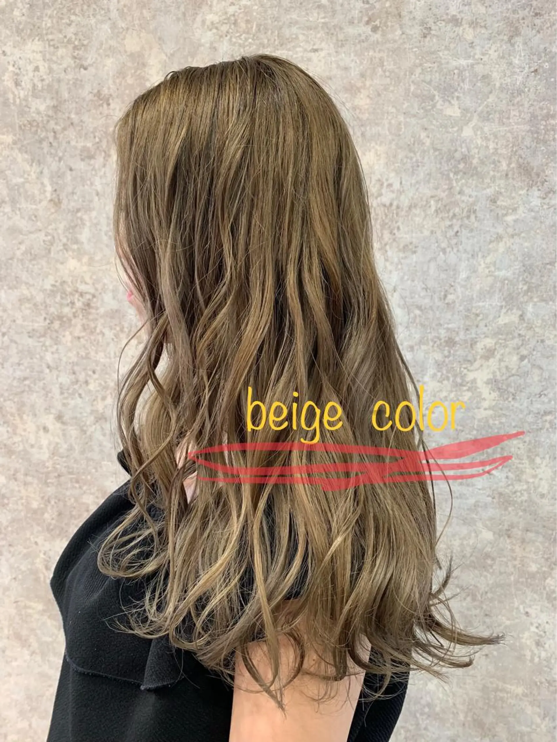 ロング カラー ヘアカラー トリートメント Ripps長居所属・メテオ ／ヘアカラー 西川菜実のヘアスタイル