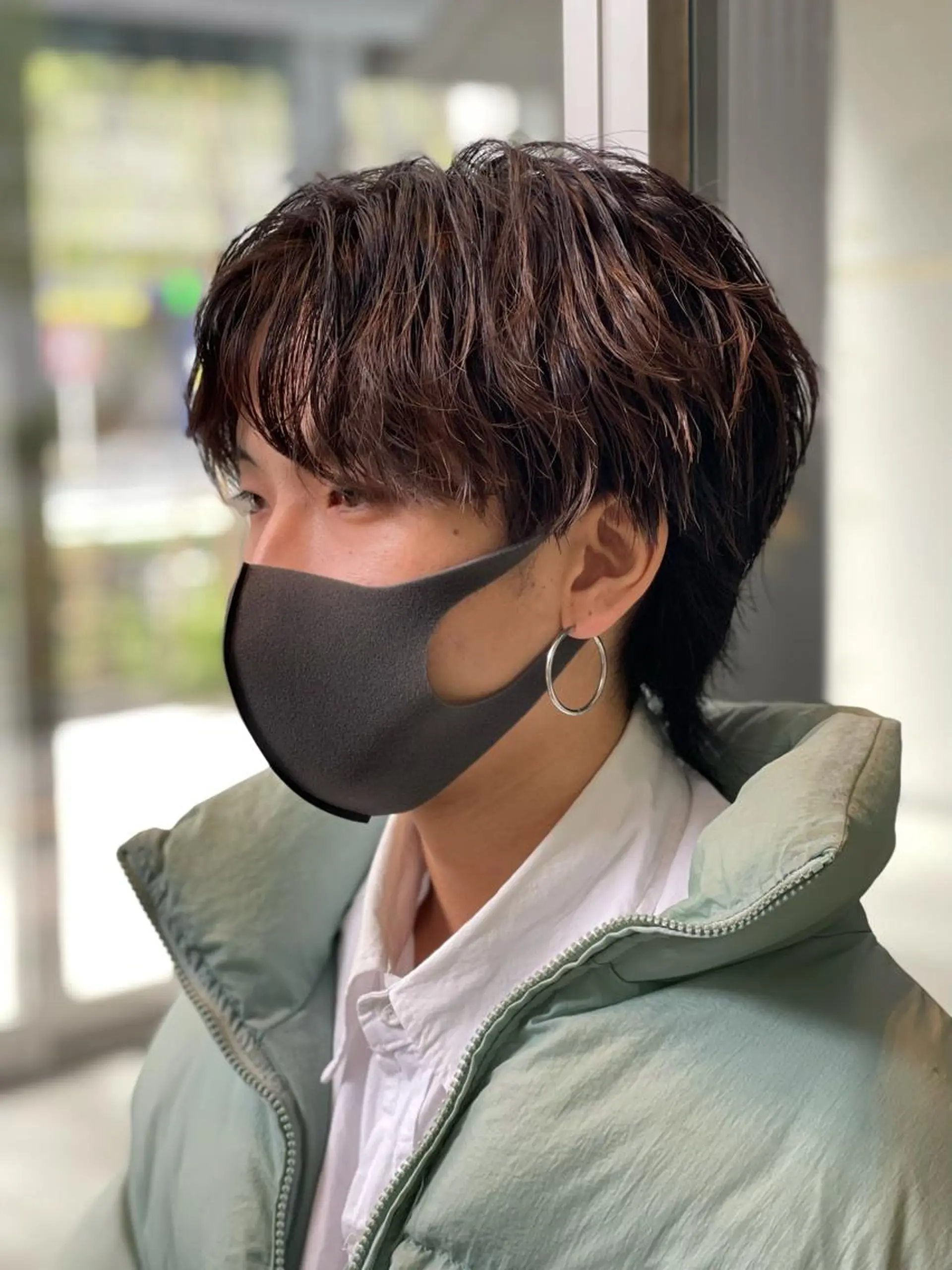 メンズ メンズ韓国風 蜂須賀🐝縮毛矯正 ストレートパーマのヘアスタイル