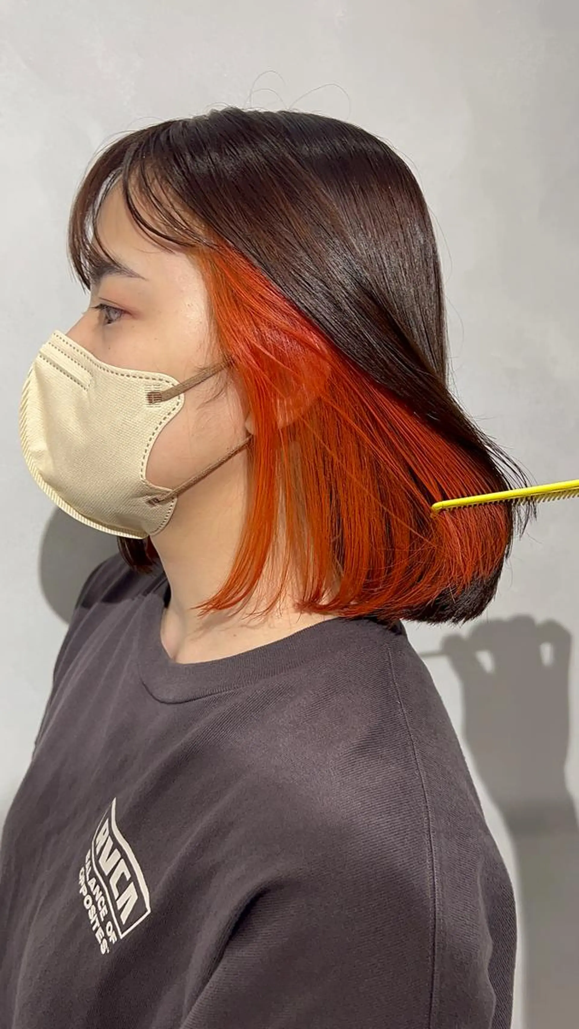 ミディアム カラー ヘアカラー 髪質改善/縮毛矯正 レイヤー/松川匠のヘアスタイル