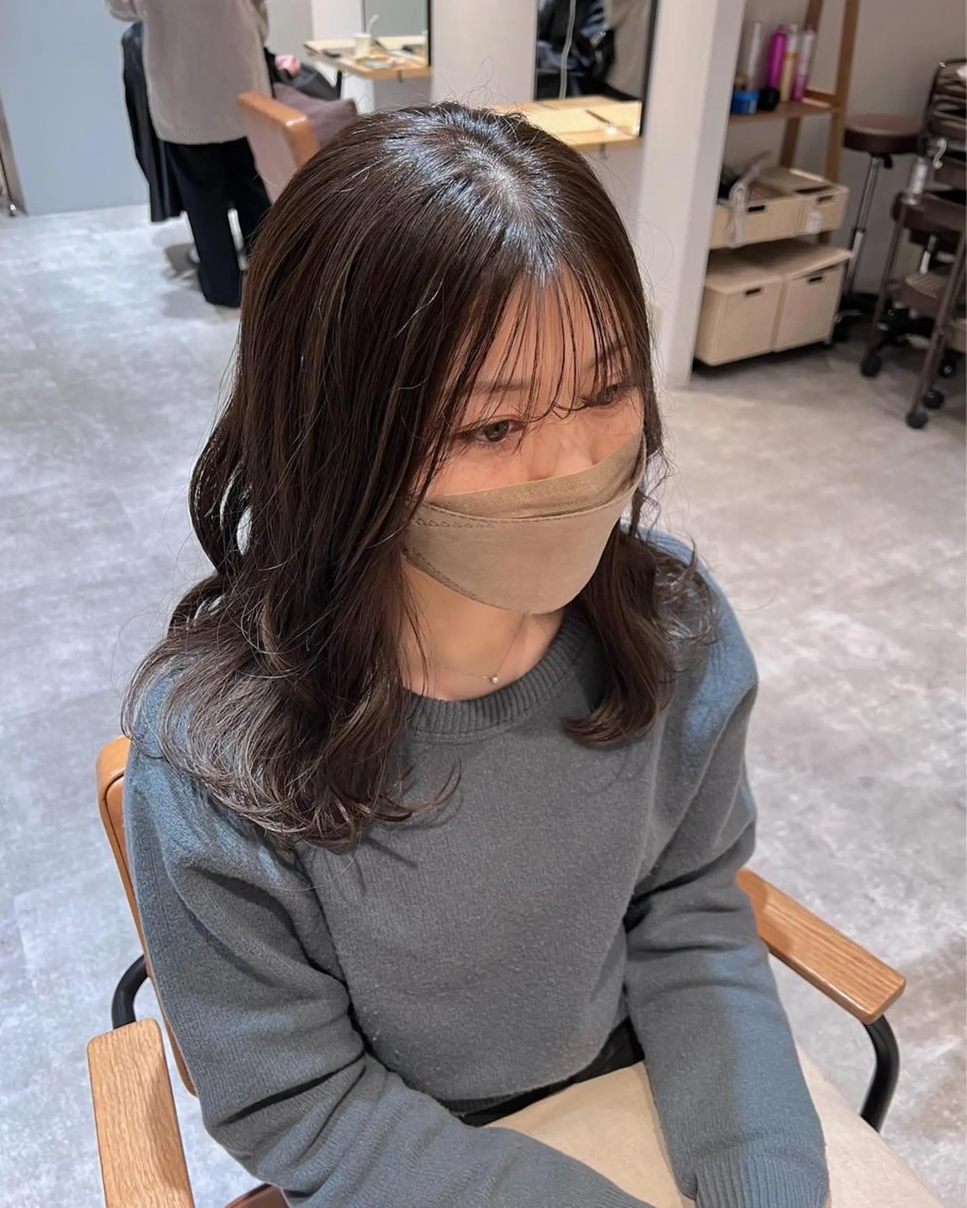 ミディアム ハイライト 髪質改善 mai 🌷のヘアスタイル