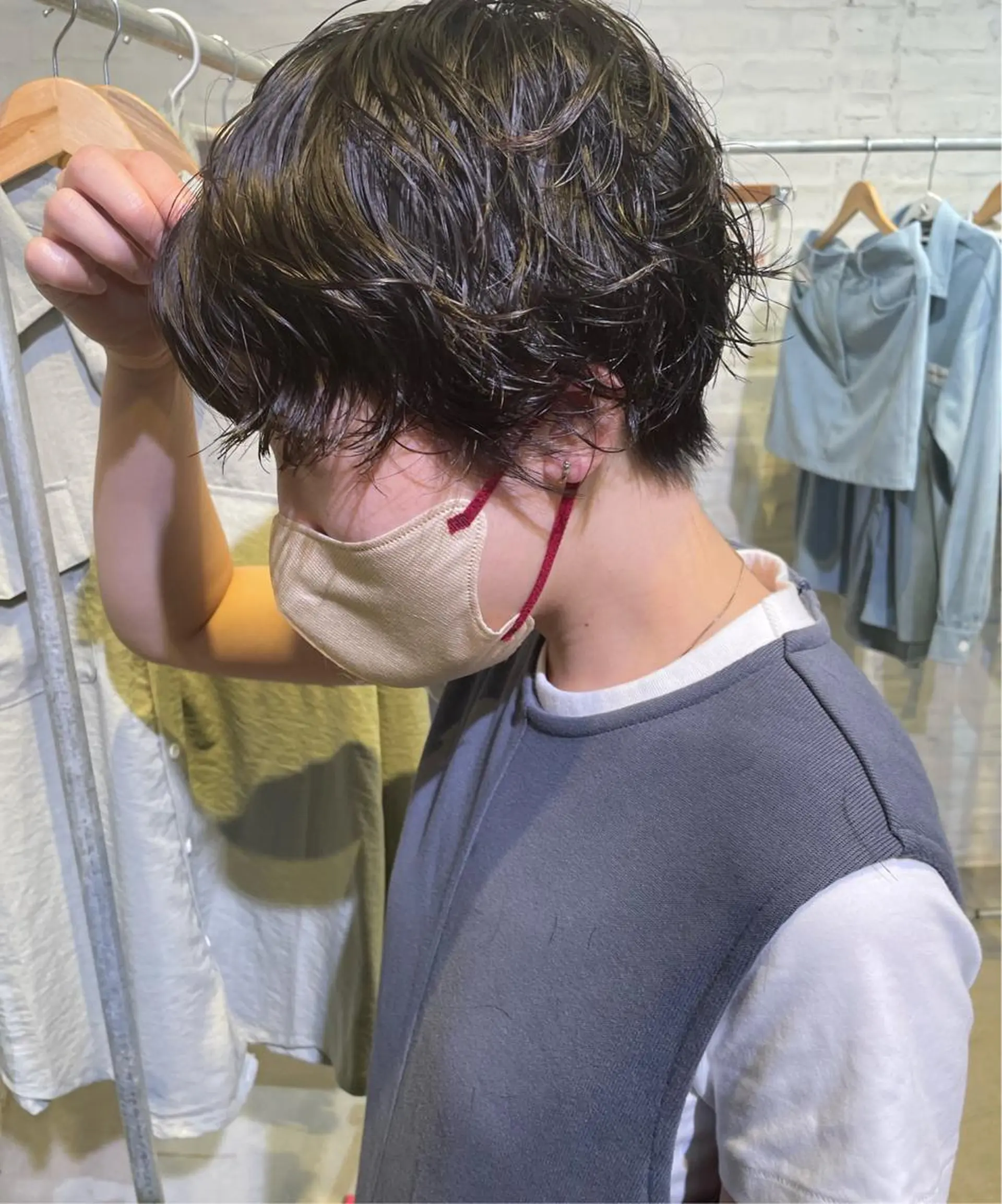 ショート パーマ ヘアカラー 🌈トップデザイナー 金沢駅近nanamiのヘアスタイル