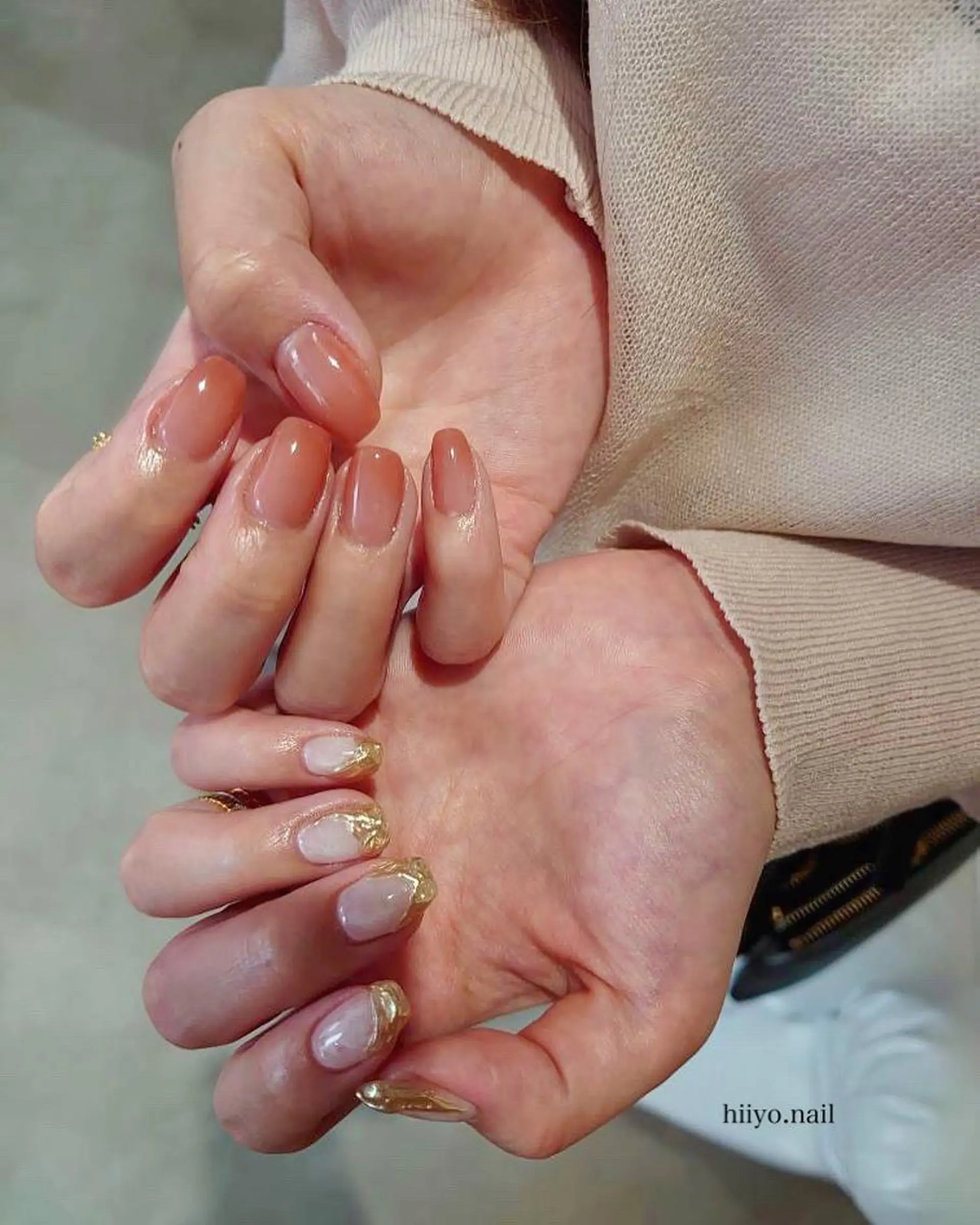 ネイル ニュアンスネイル ハンドネイル hiyo🫧ネイル /渋谷💍🎀のネイルデザイン