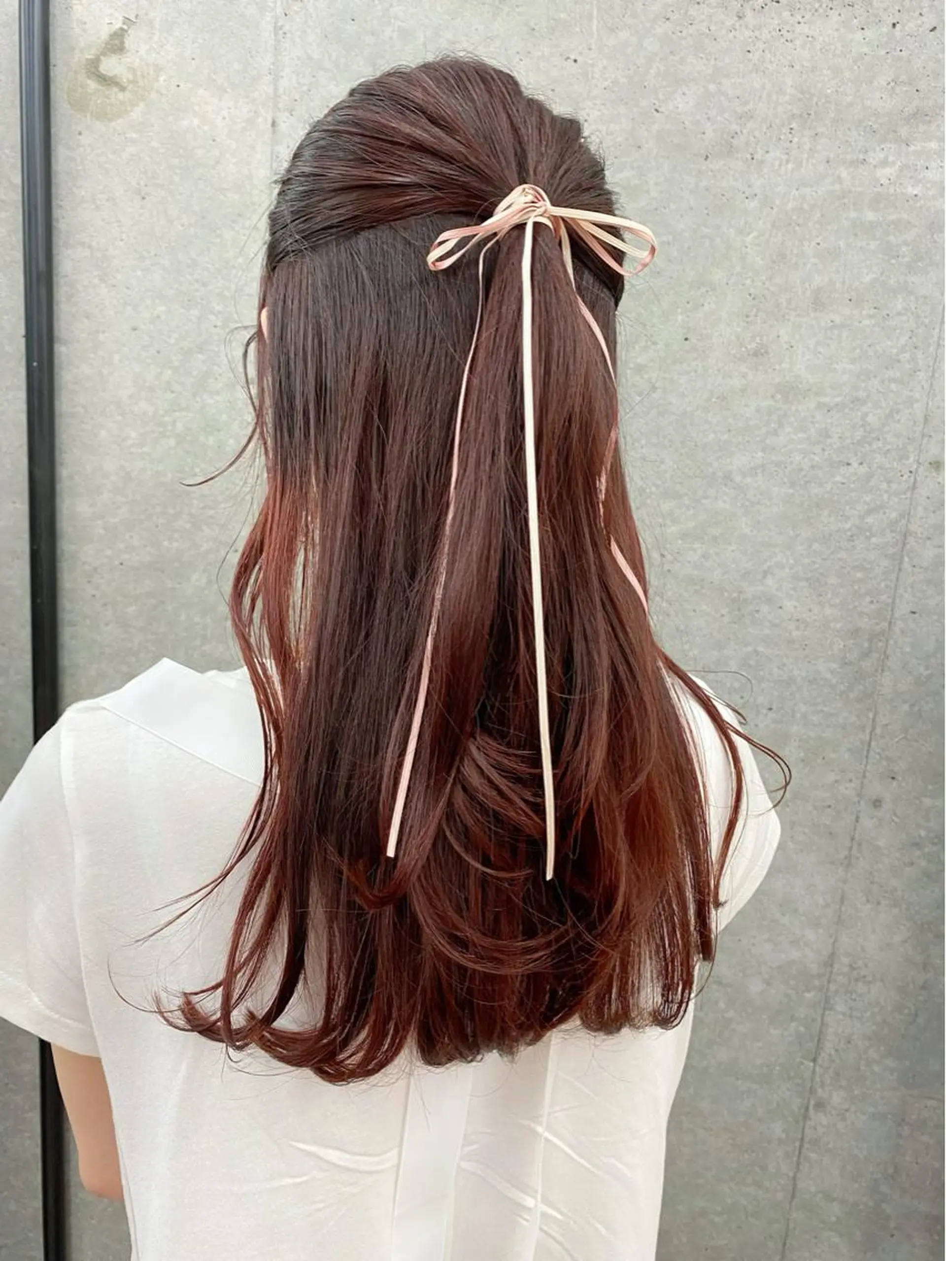 ロング カラー 三浦 望のヘアスタイル