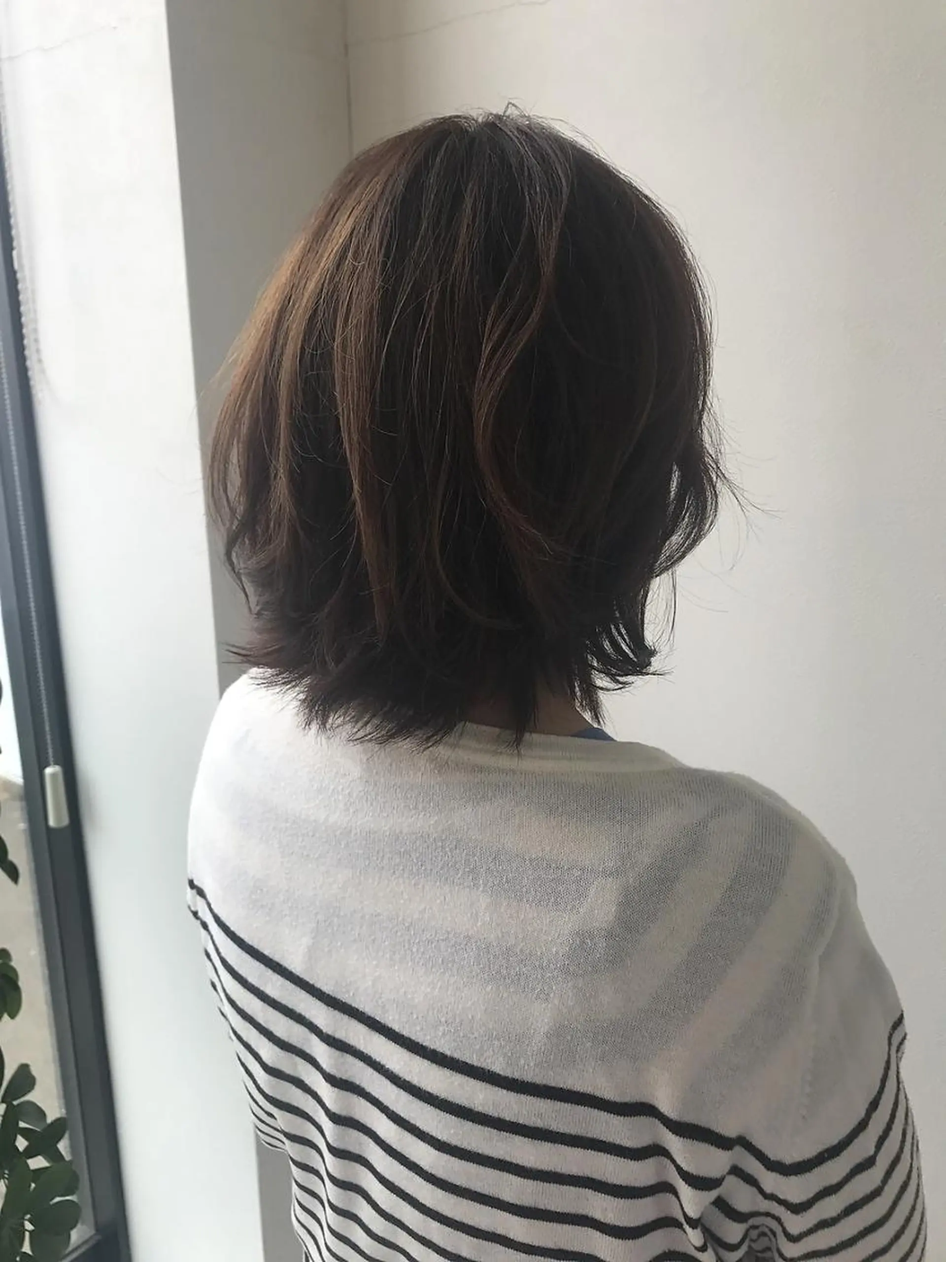 ミディアム カラー 木村 友香のヘアスタイル