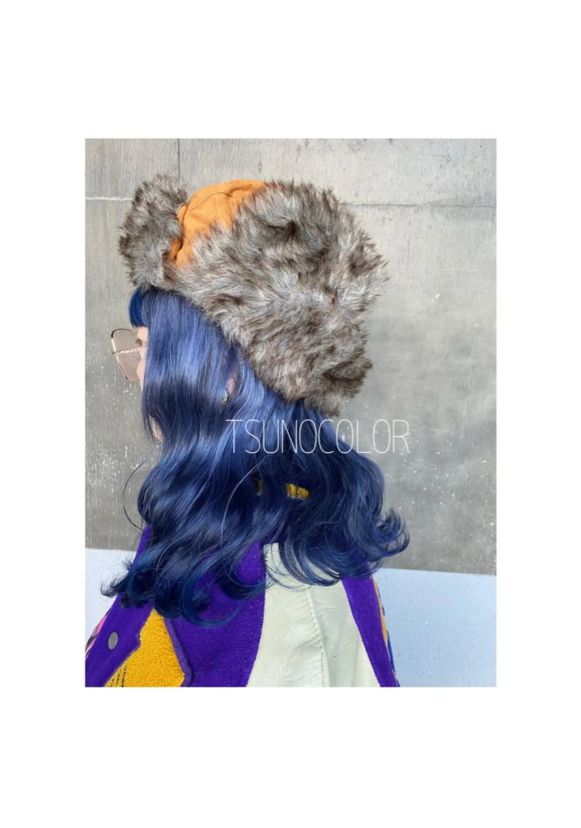 ミディアム カラー ブルーカラー ヘアカラー トリートメント GARU-ガル-所属・TSUNO🦖 派手髪/オタク美容師のヘアスタイル