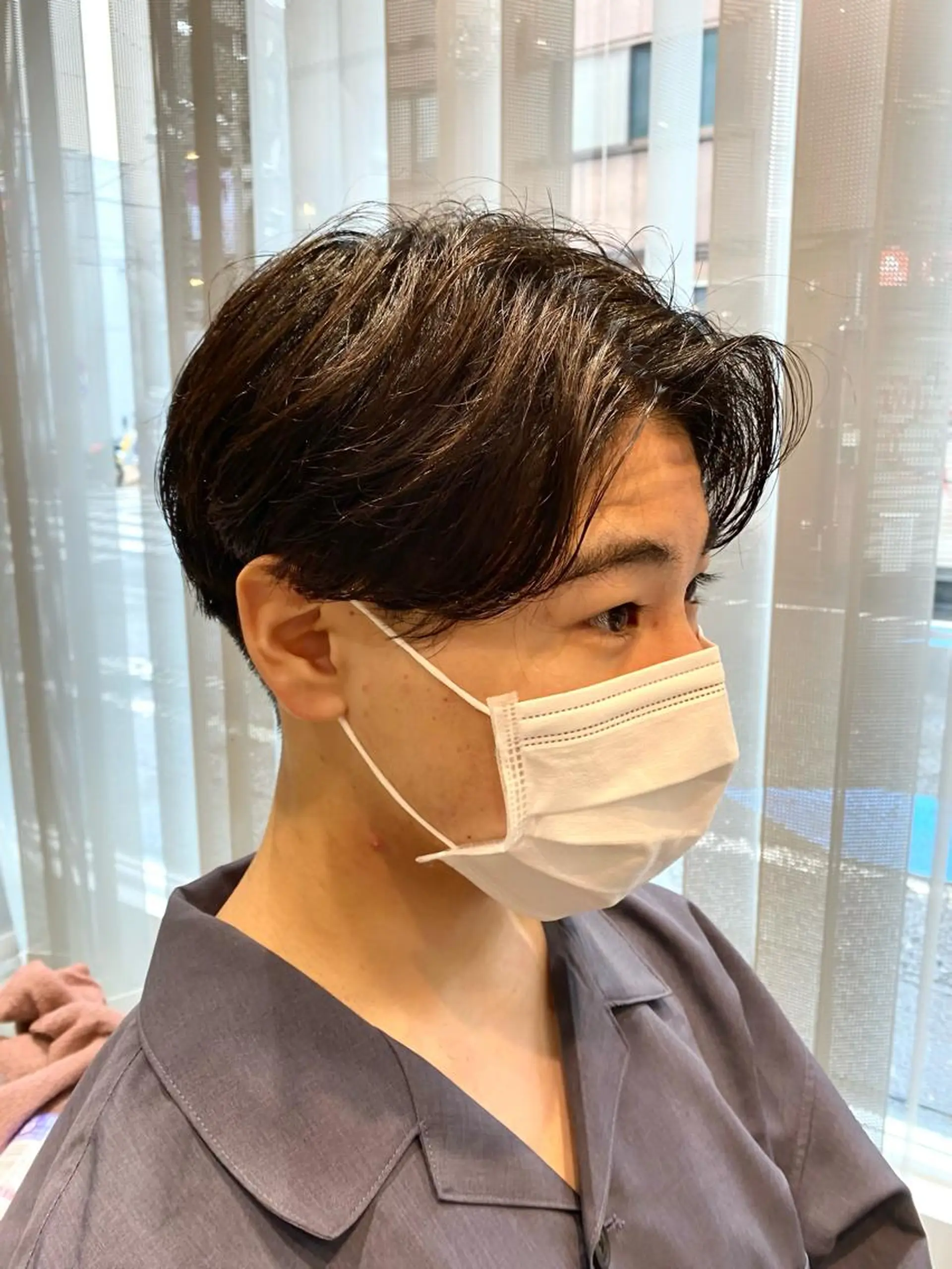 ショート メンズ センターパート メンズ韓国風 韓国風ヘア 増子 祐太朗のヘアスタイル