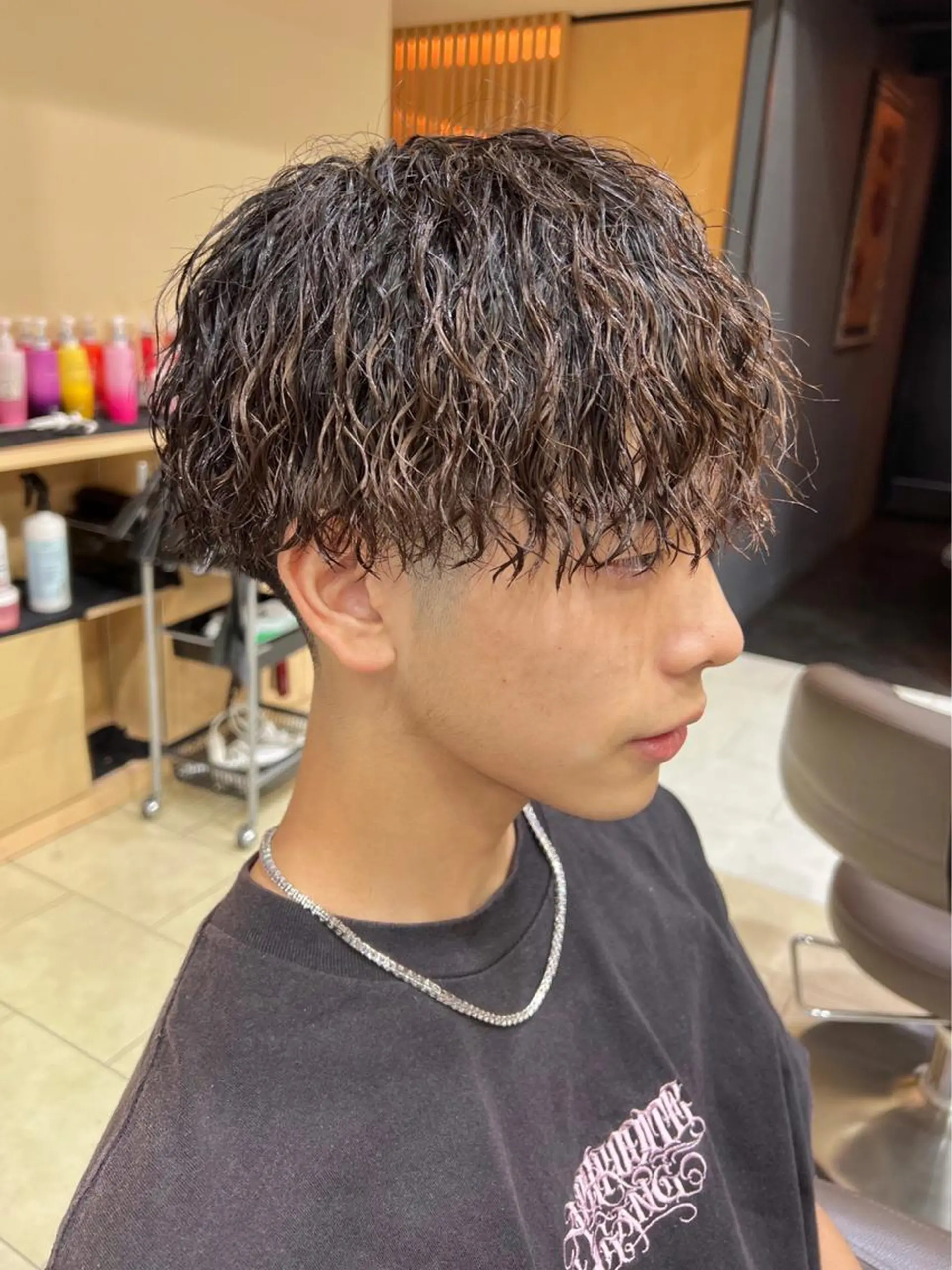 カラー パーマ メンズ メンズパーマ ツイストスパイラルパーマ 酸性ストレート スパイラルパーマ ストレートパーマ メンズカット/柏/韓 国/メンズパーマ航太のヘアスタイル