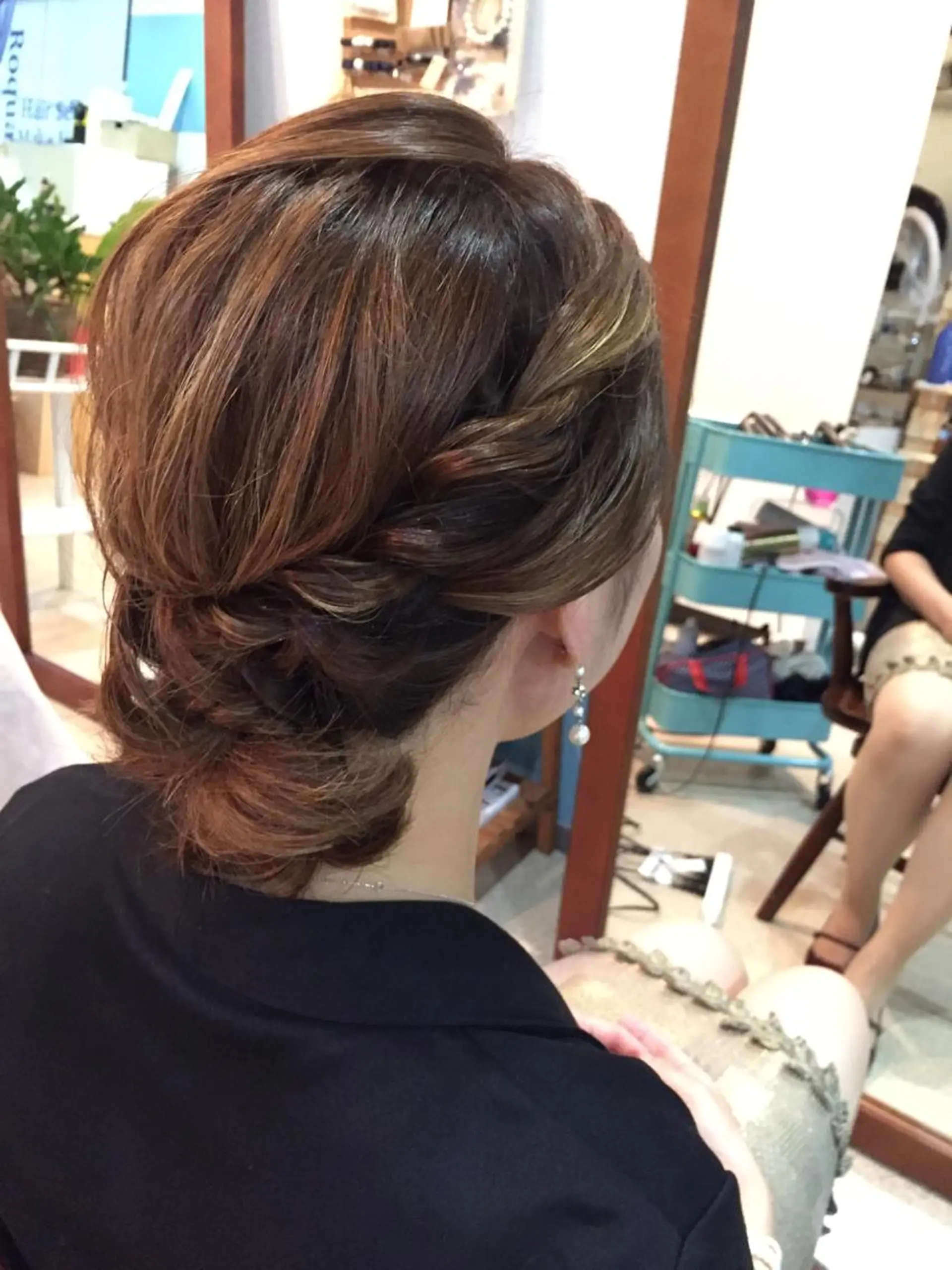 ミディアム セミロング ヘアアレンジ ヘアセット/卒業式 袴着付け✨清水玲歌のヘアスタイル