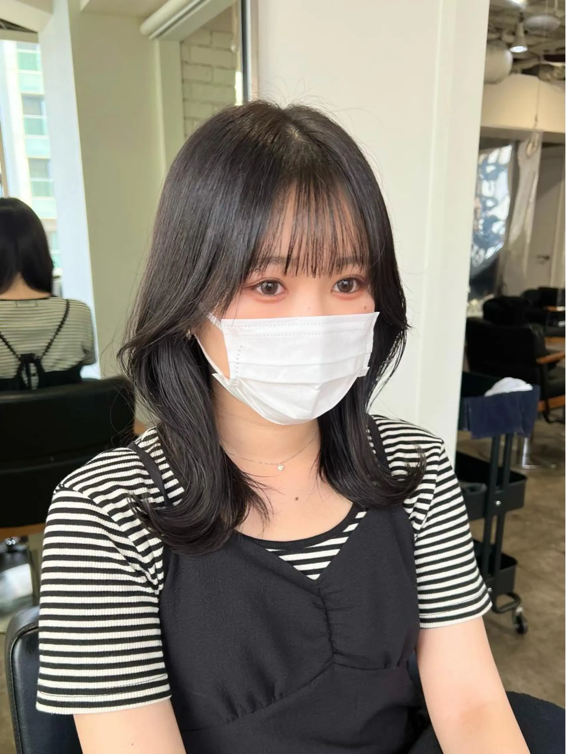 ミディアム くびれヘア 【韓国風くびれヘア】 joule小木曽輝のヘアスタイル