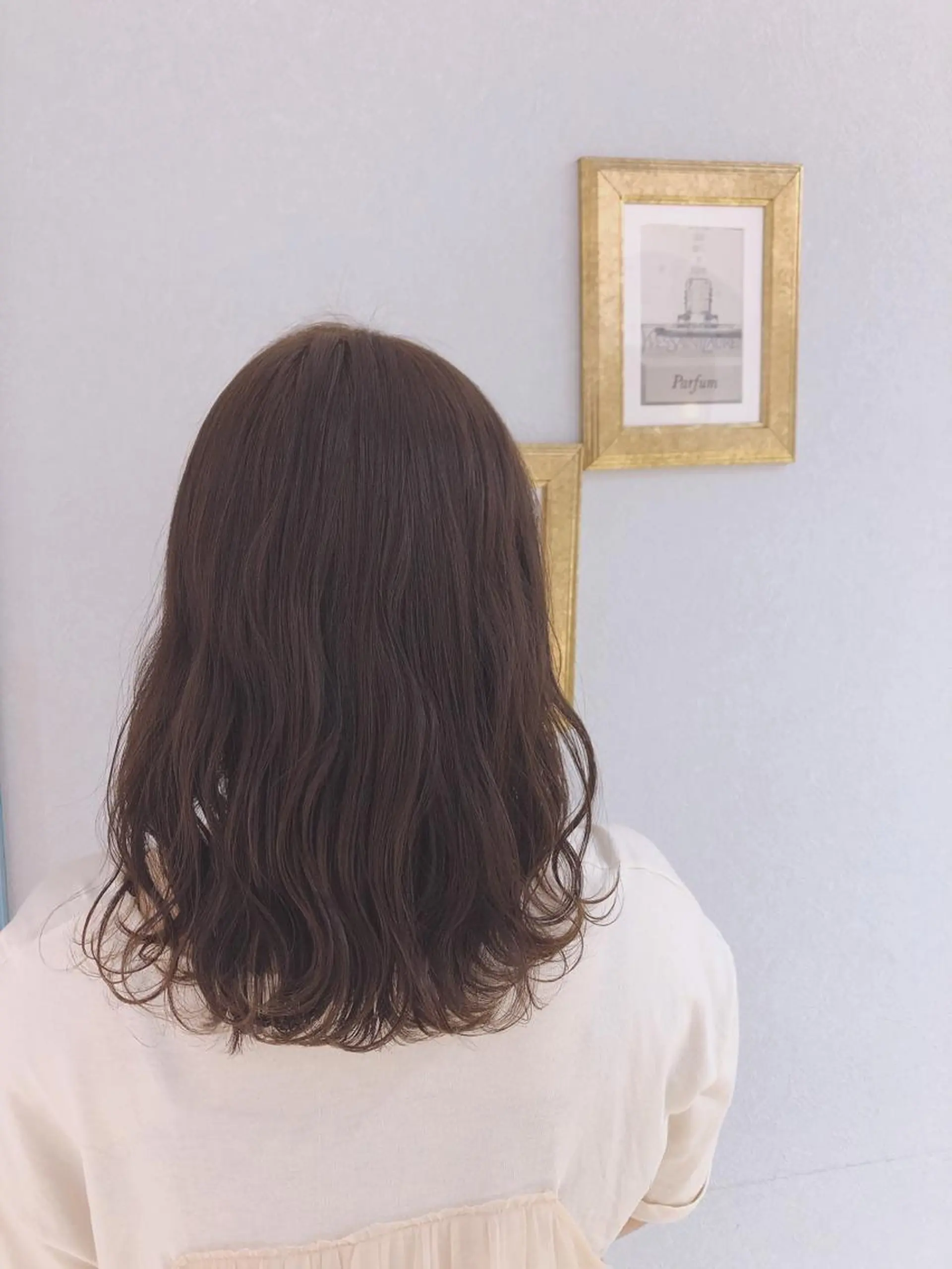 ミディアム カット ヘアカラー トリートメント 代表山口ひな 髪質改善のプロのヘアスタイル