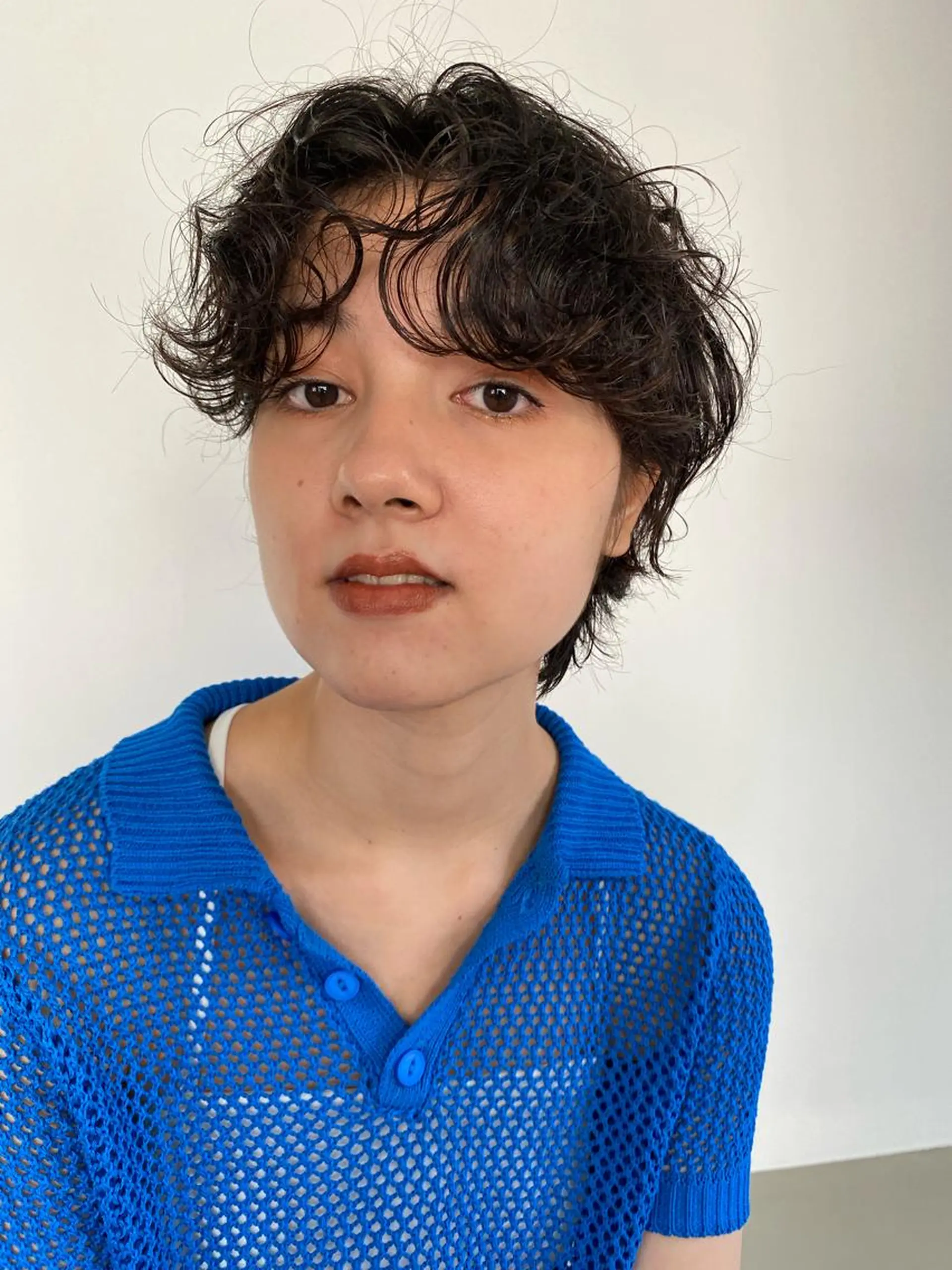 ショート カラー パーマ カット パーマ トリートメント Hayashi Shioriのヘアスタイル