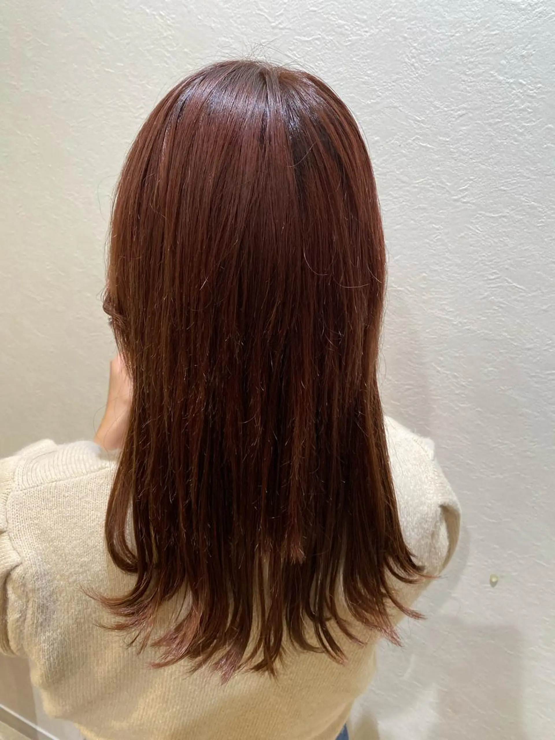 セミロング カラー シールエクステ ブリーチ カシス ハイトーンカラー エクステ なな💎韓国系/ 渋谷💎のヘアスタイル