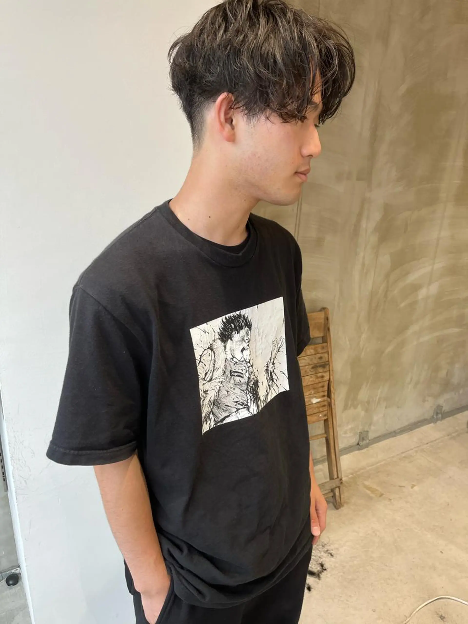 ショート メンズ カット ヘアカラー トリートメント ill副店長 立和田純也のヘアスタイル