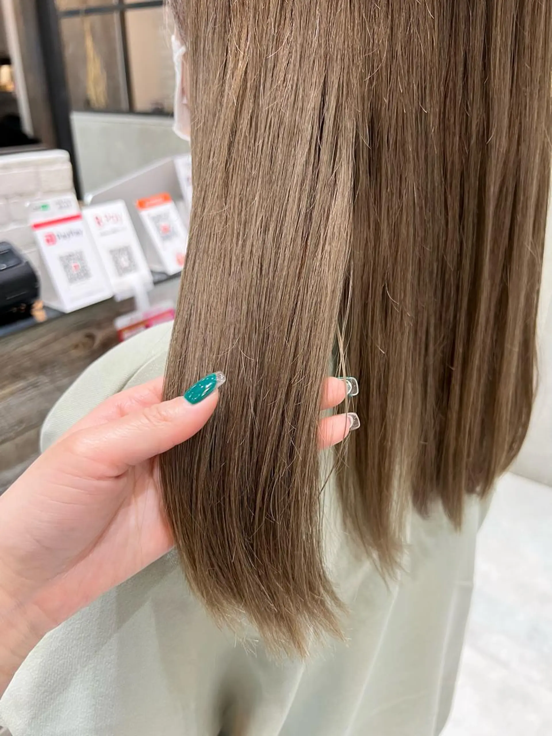 ロング カラー アディクシーカラー ベージュカラー ブリーチ カット ヘアカラー トリートメント 🌿ニュアンス/髪質 改善🌿Fukudaのヘアスタイル