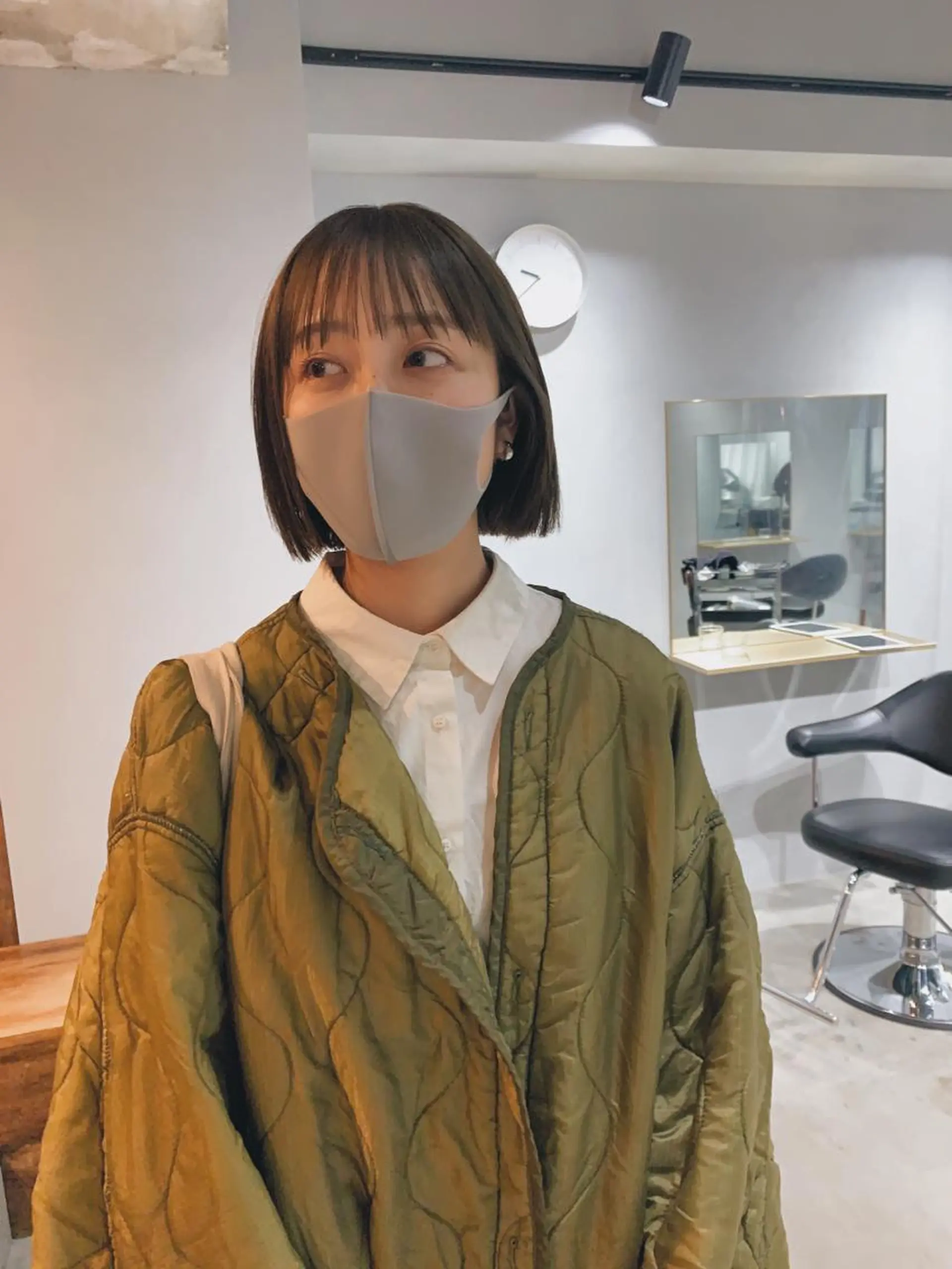 ショート カラー ボブパーマコテ巻き風 パーマNo1深江秀平のヘアスタイル