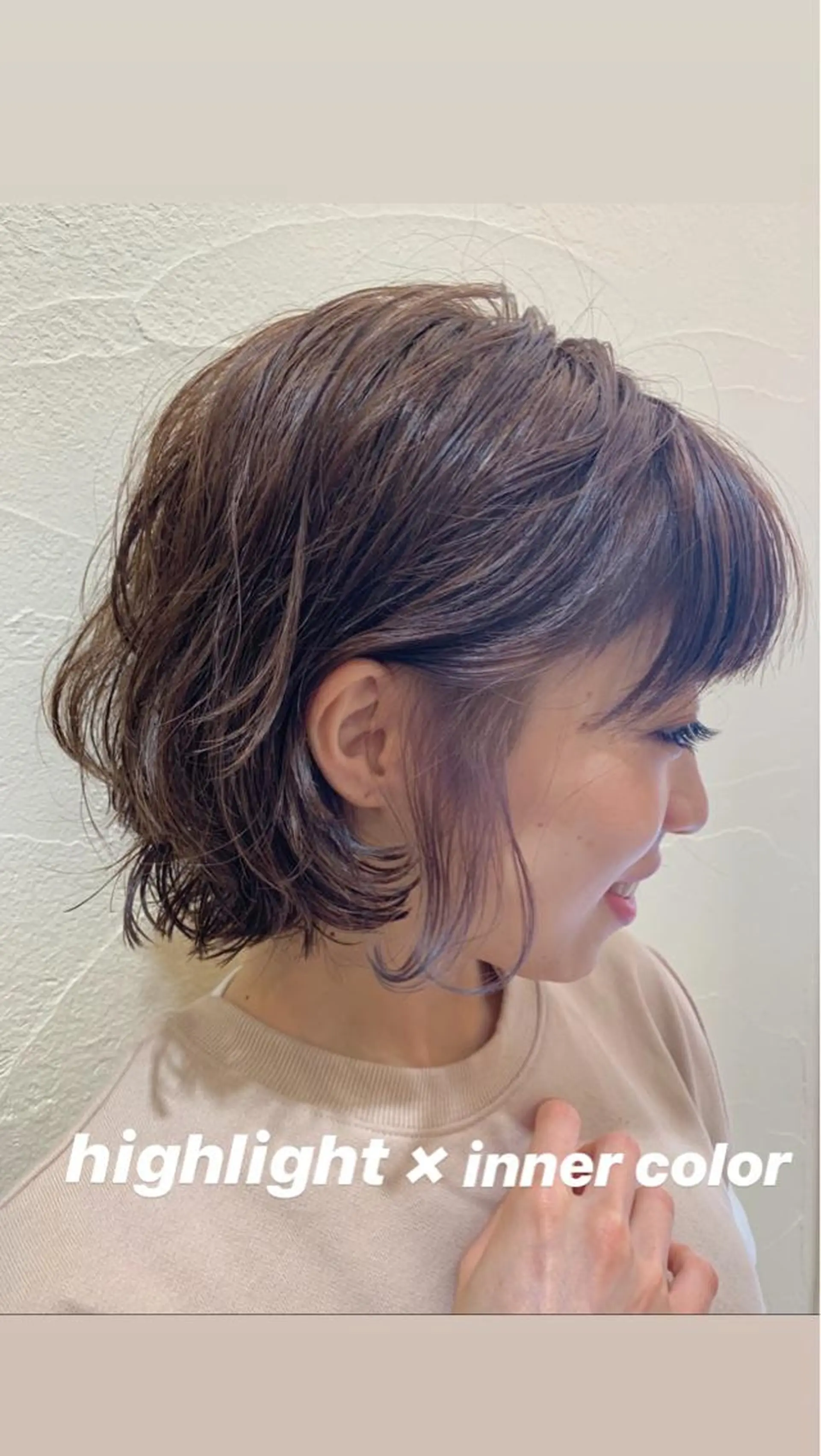 ミディアム カラー パーマ yuga/ パーマのヘアスタイル