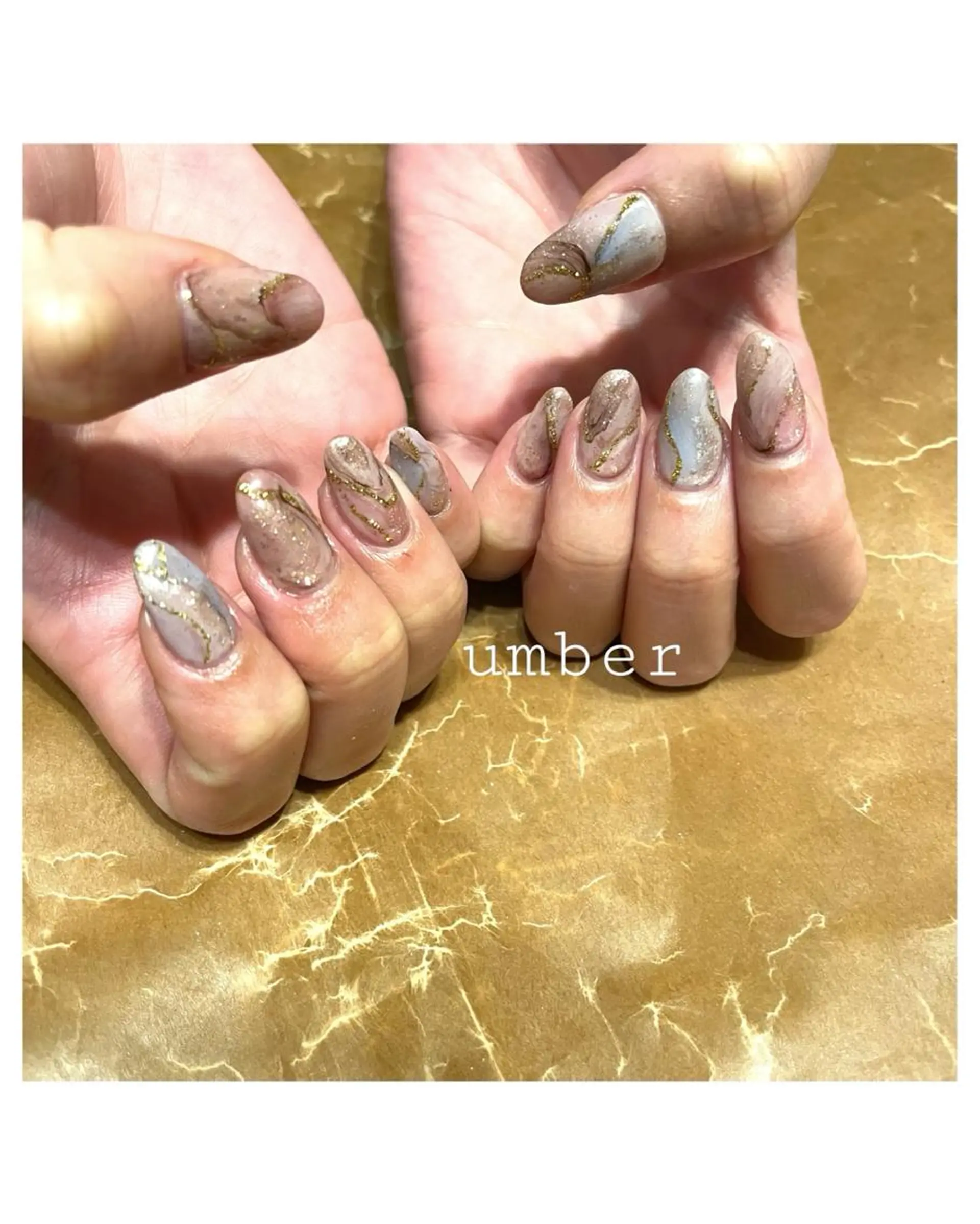 ネイル クリアネイル フラッシュネイル フットネイル フレンチネイル キラキラネイル ハンドネイル umber 三茶1分のネイルデザイン