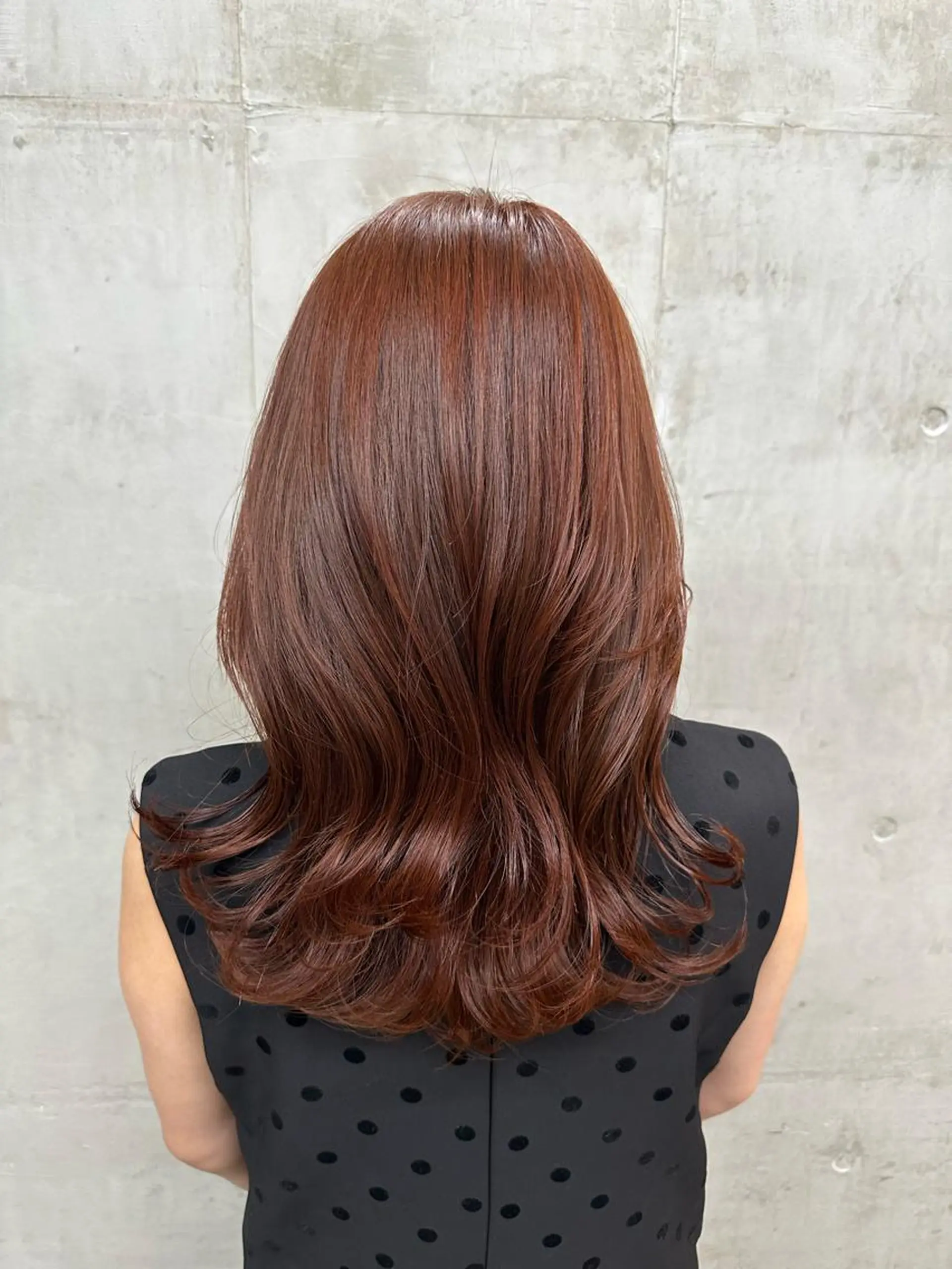 ロング カラー ブリーチ ブラウンカラー ブリーチなしカラー オレンジ オレンジブラウン レイヤーカット💫 ／HARUKA🎀のヘアスタイル