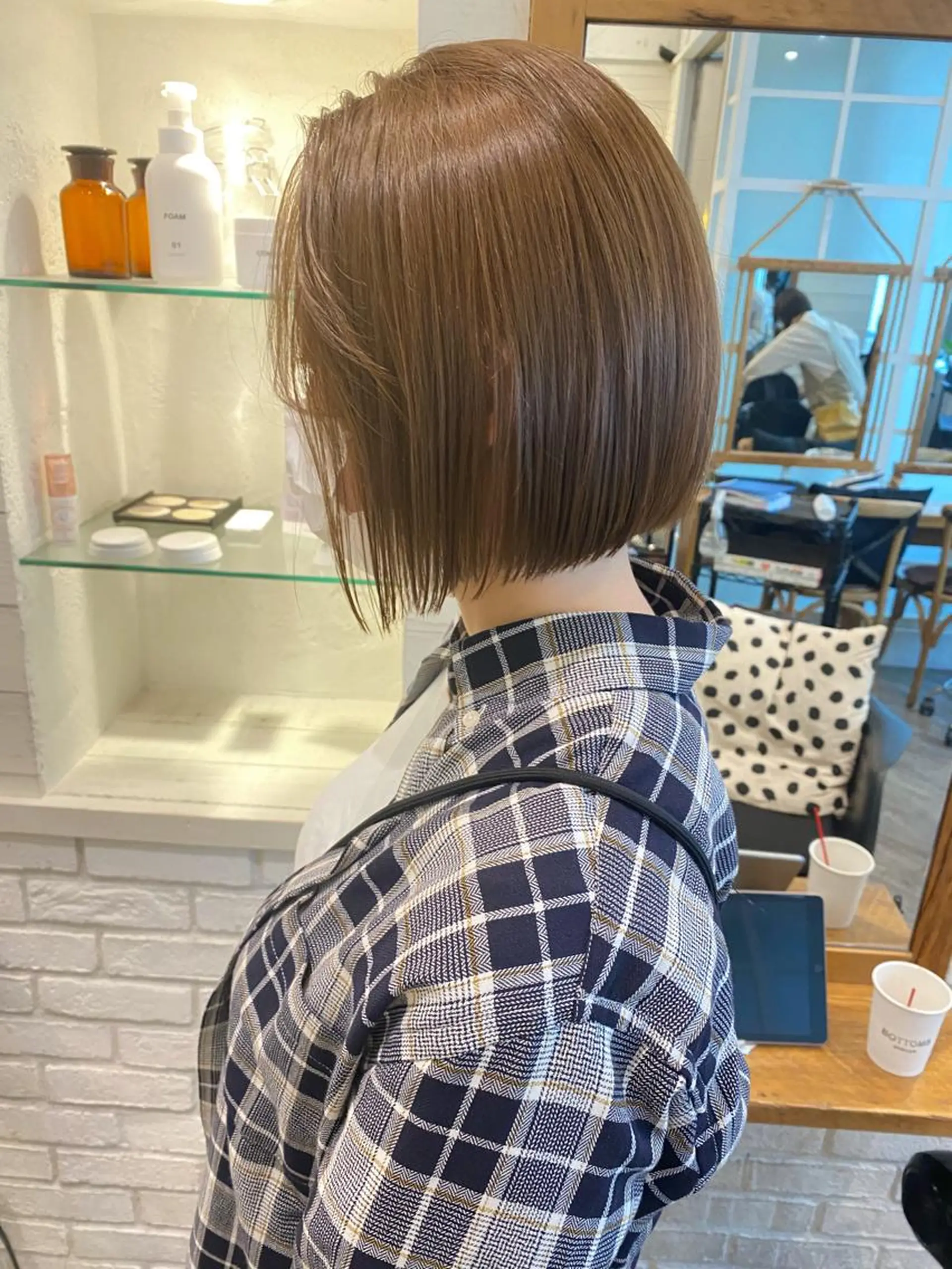ショート カラー ベージュカラー ボブ 🌟アレンジが似合う カラー🌟Rumiのヘアスタイル