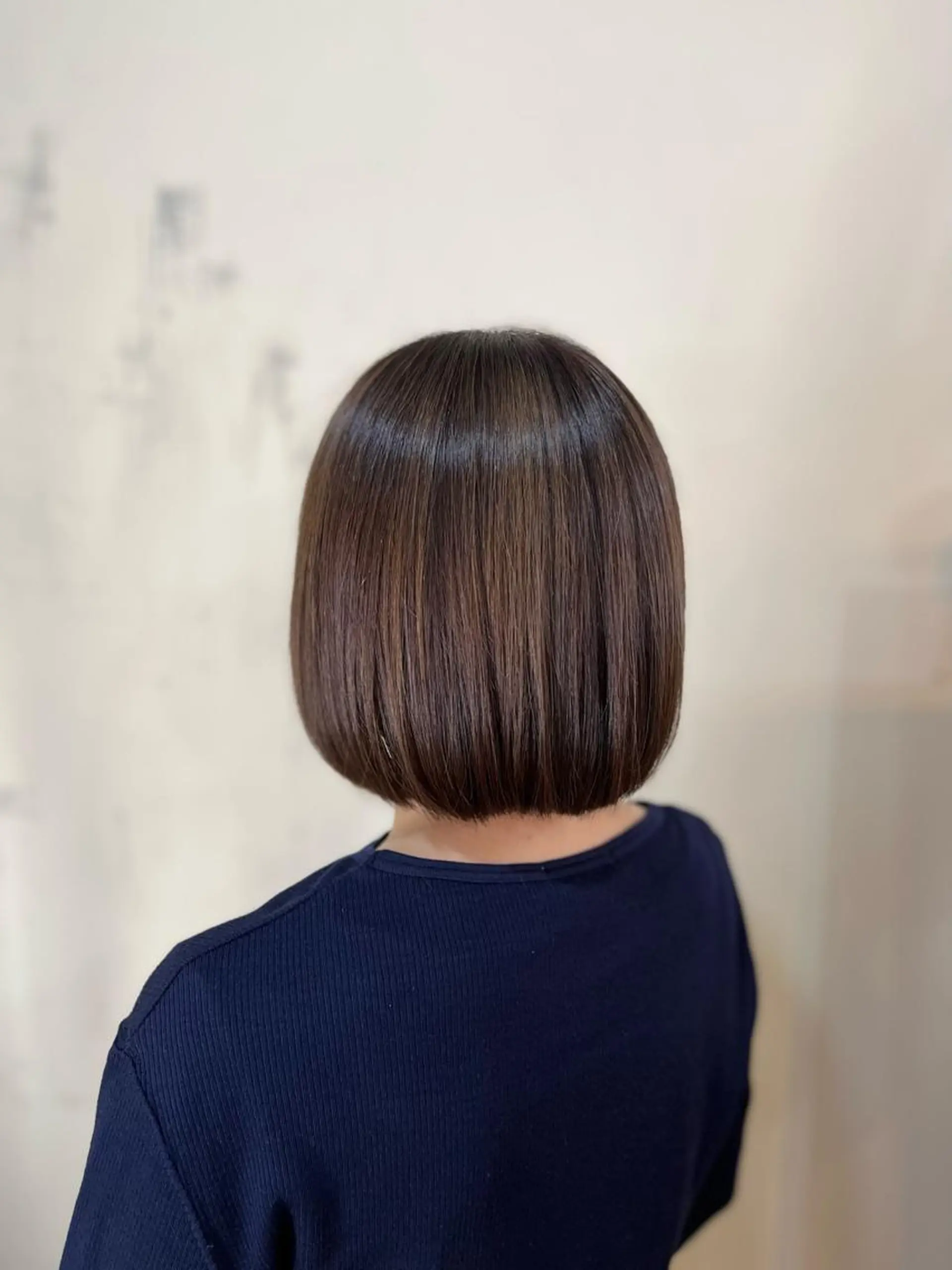 ミディアム カット ヘアカラー トリートメント 松田 真のヘアスタイル