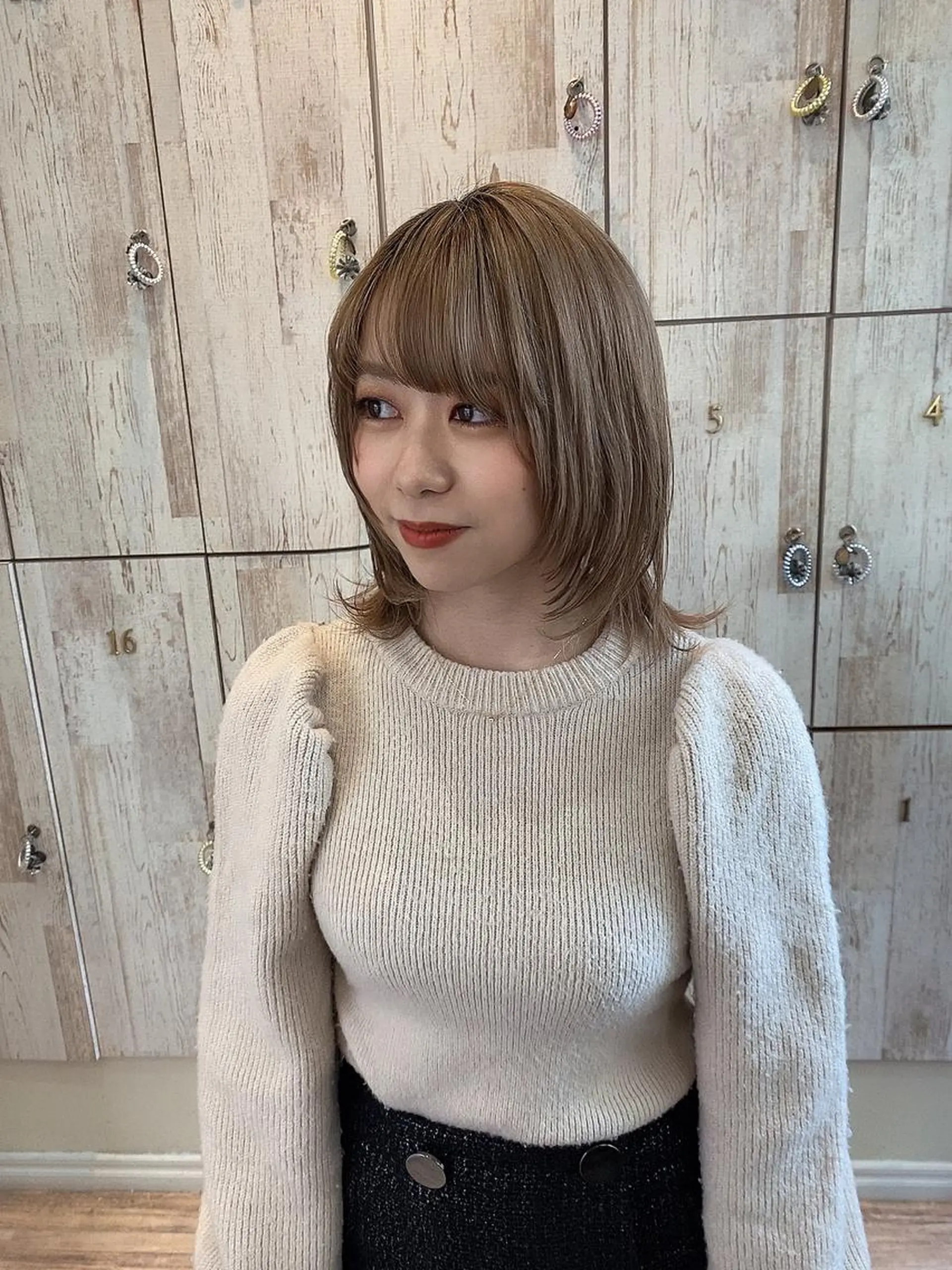 ミディアム ému エミュ　hair &spa所属・近藤 みゅうまのヘアスタイル