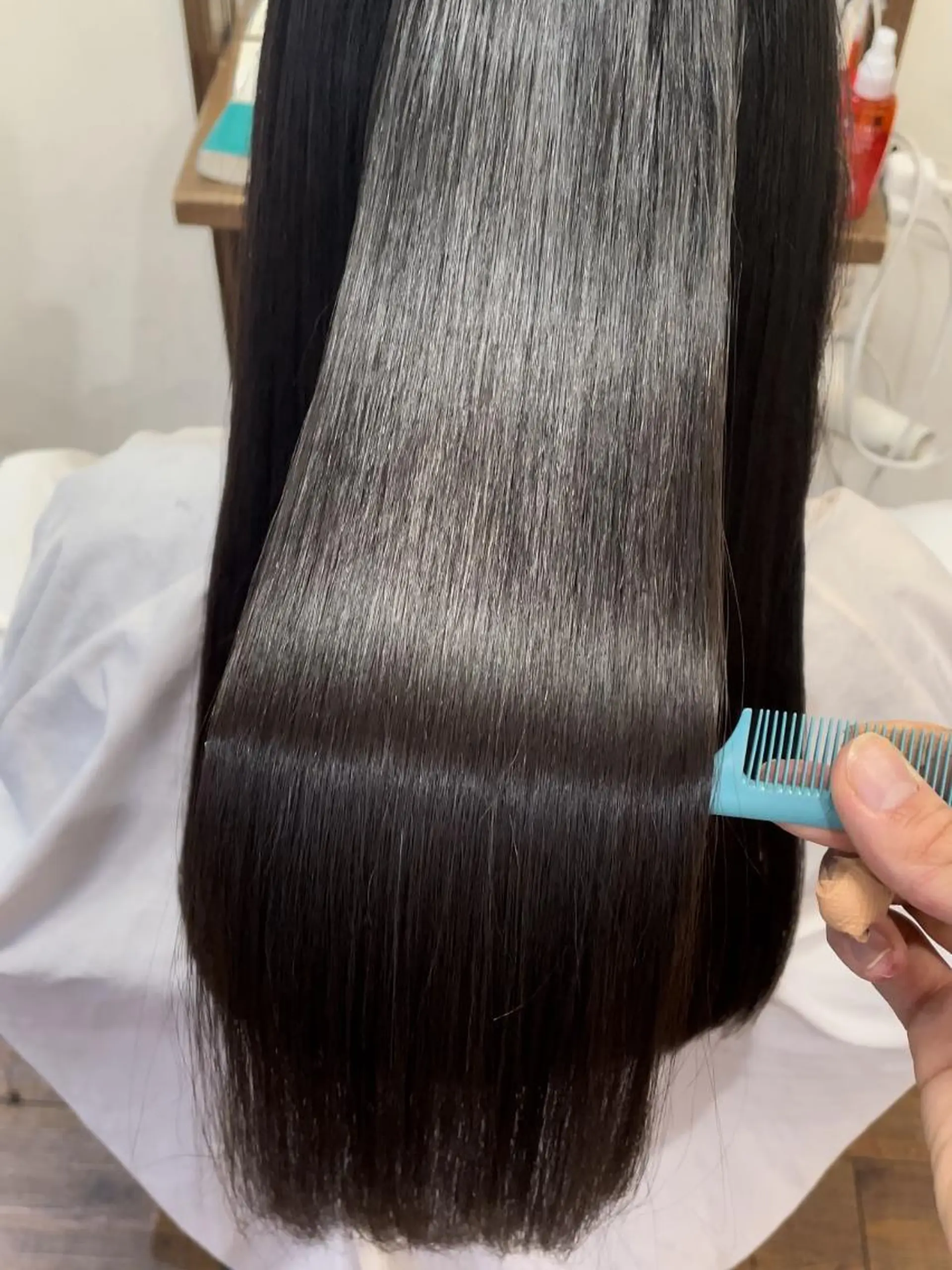 ロング 縮毛矯正 トリートメント snowdrop 和田のヘアスタイル