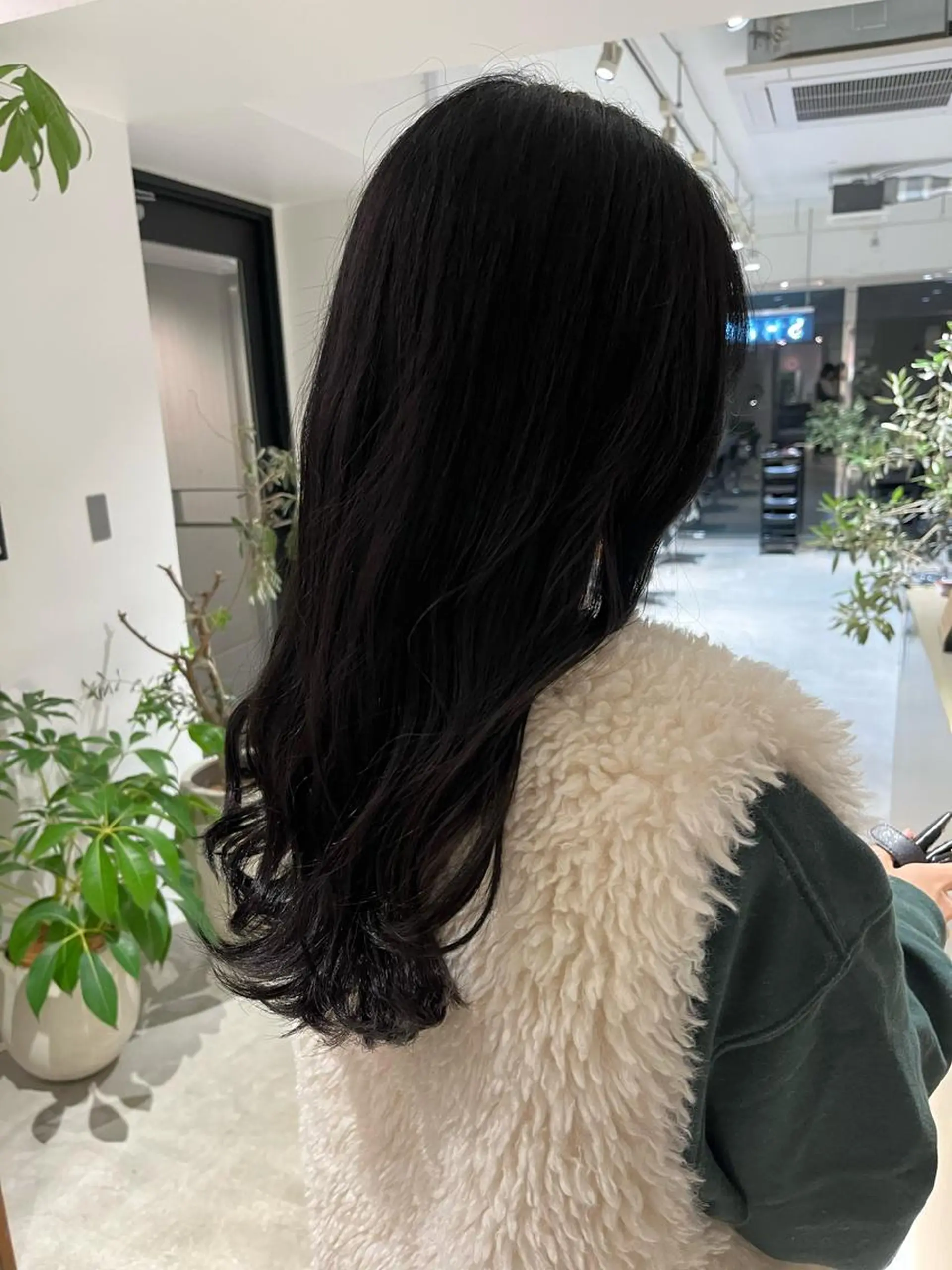 ロング 韓国風ヘア 頭皮につけないカラー /白髪ぼかし/実加永のヘアスタイル