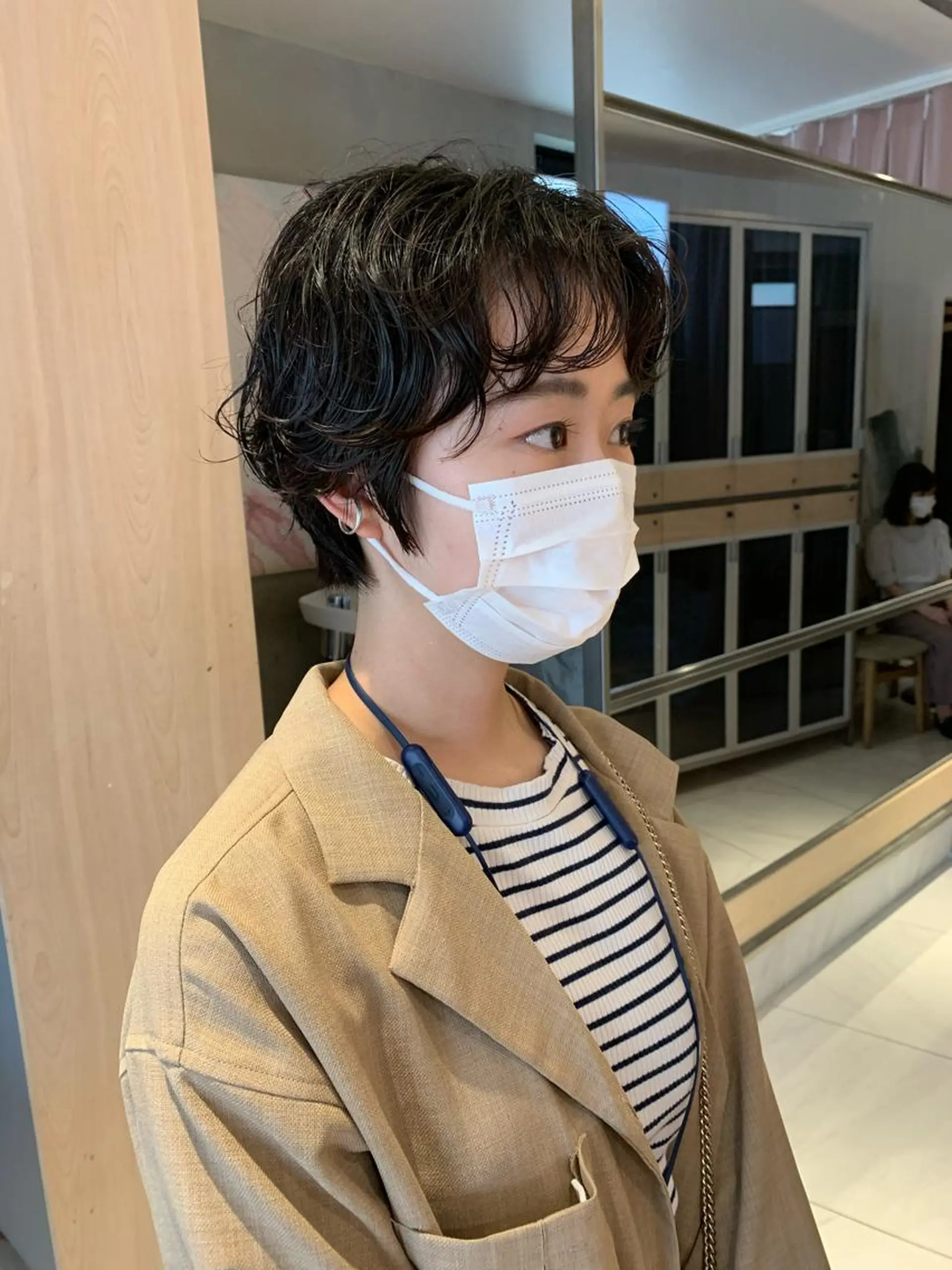 ショート パーマ カット パーマ トリートメント ヘッドスパ SALOWIN表参道 arist店所属・柔らか透け感カラー 🌿ムロヤリョウスケのヘアスタイル