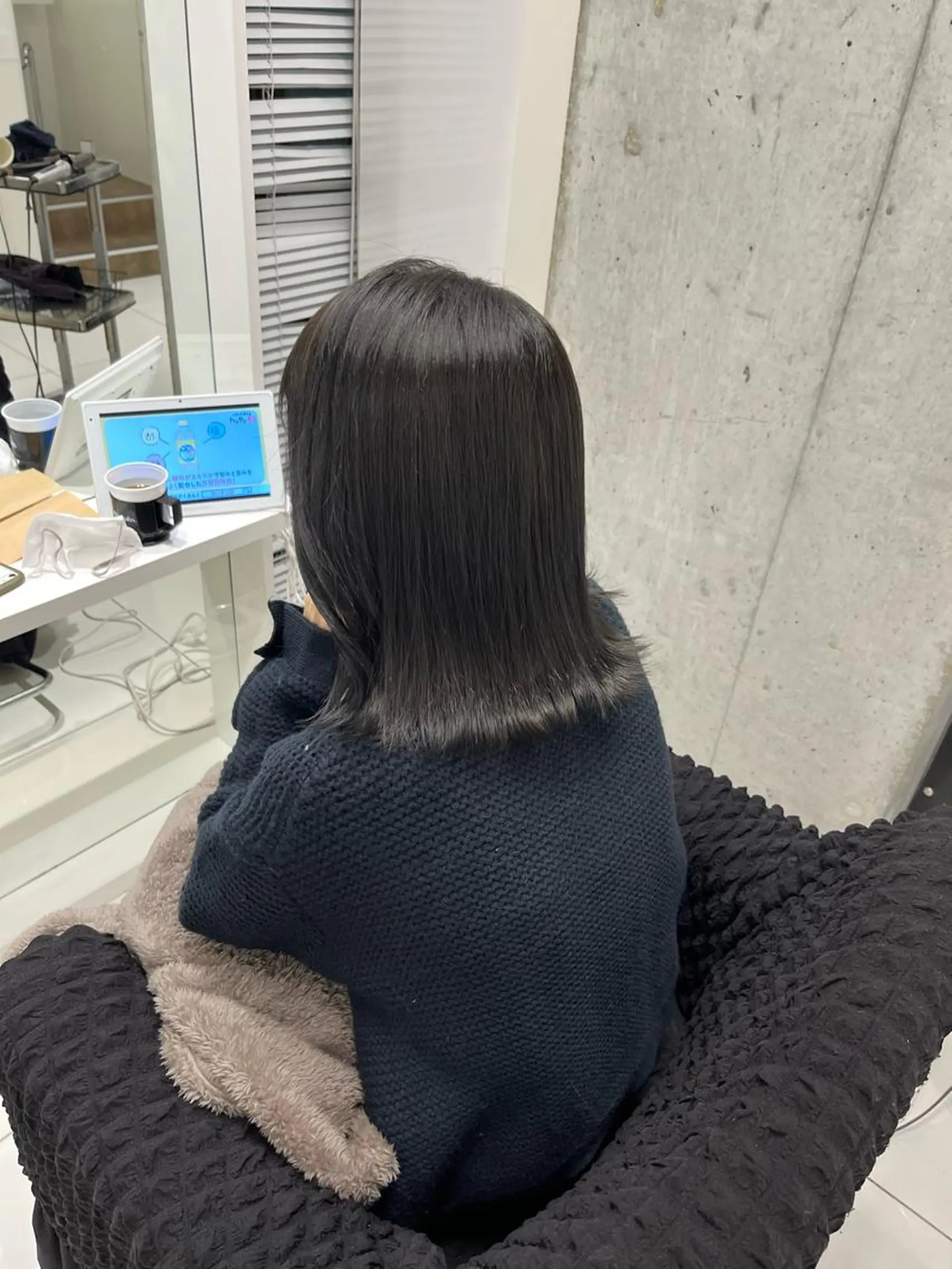 ミディアム カラー りおな/エクステ /ミルクティーカラーのヘアスタイル