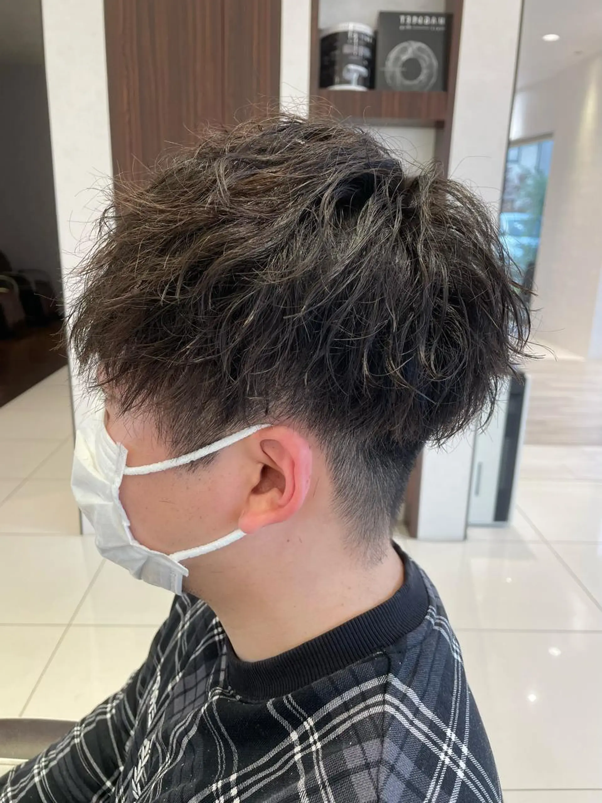 パーマ メンズ 竹田 京人のヘアスタイル