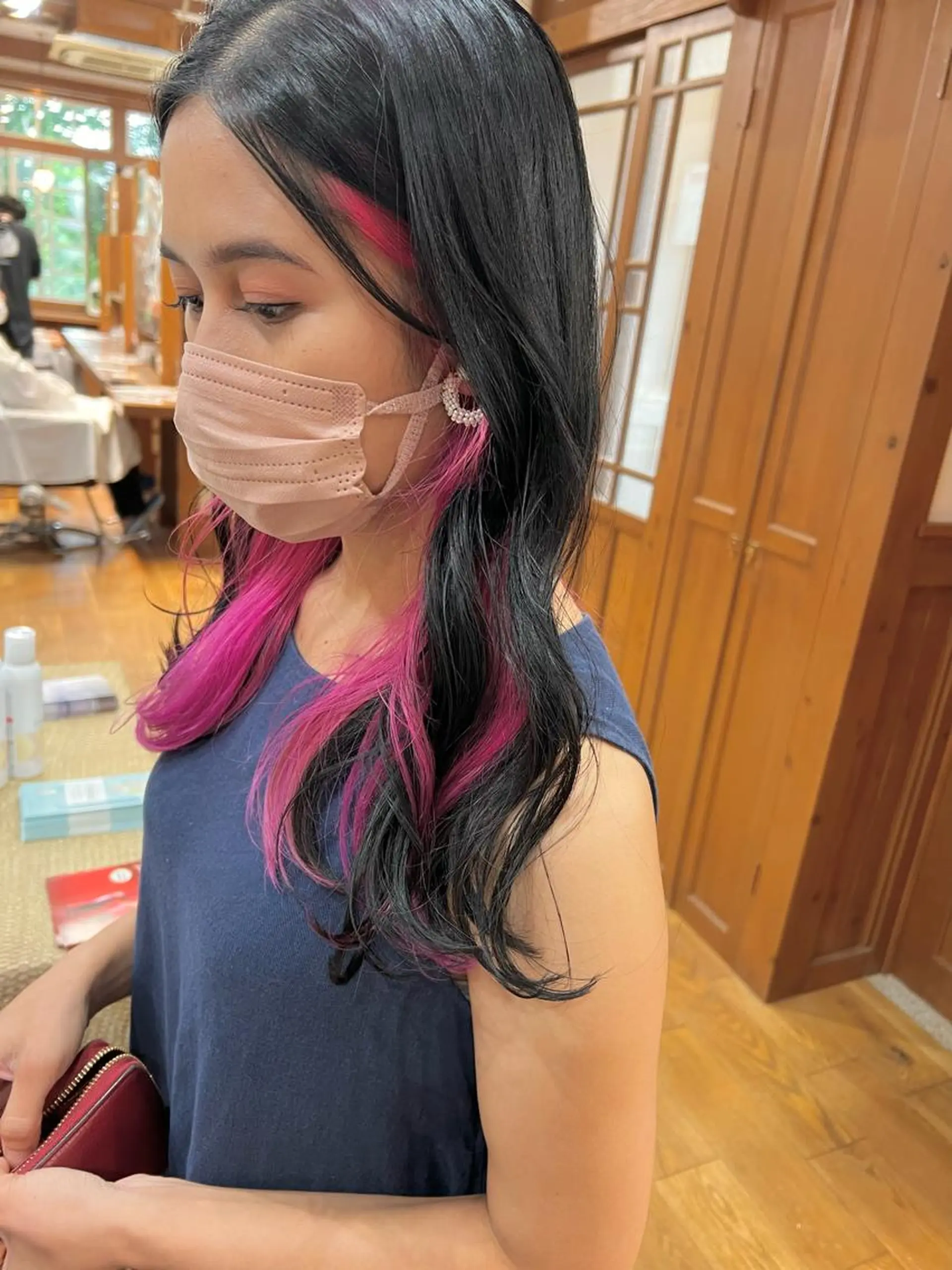 セミロング カラー パーマ ヘアアレンジ Artist 藤﨑紘成のヘアスタイル