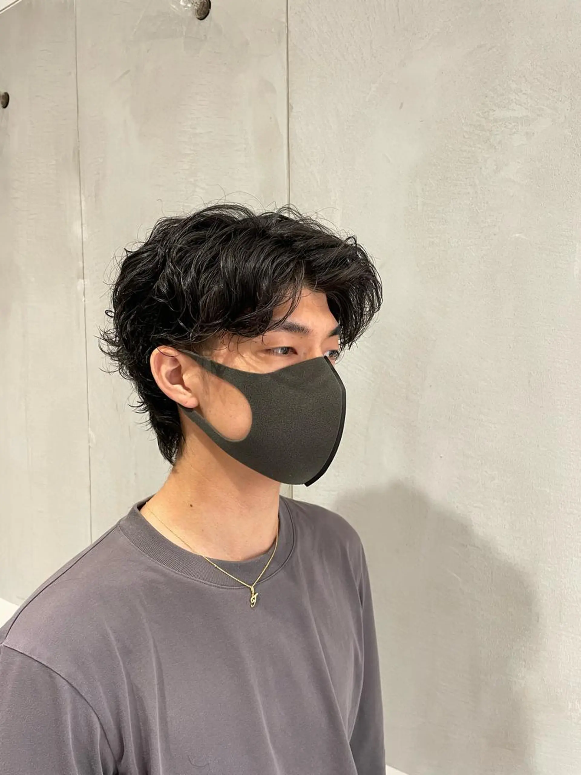 パーマ メンズ 透明感 カラー✨有坂映哉のヘアスタイル