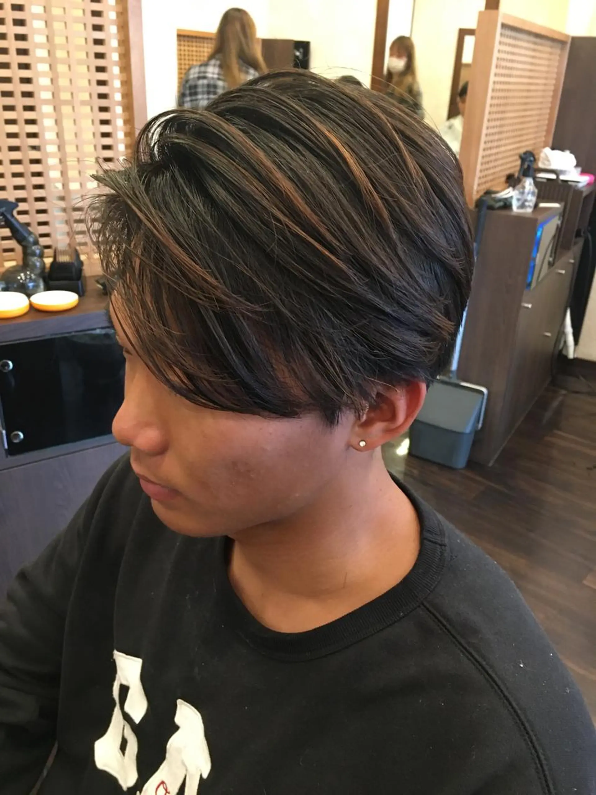 ショート カラー メンズ クセを最大限に活かす メンズパーマ奈良大祐のヘアスタイル