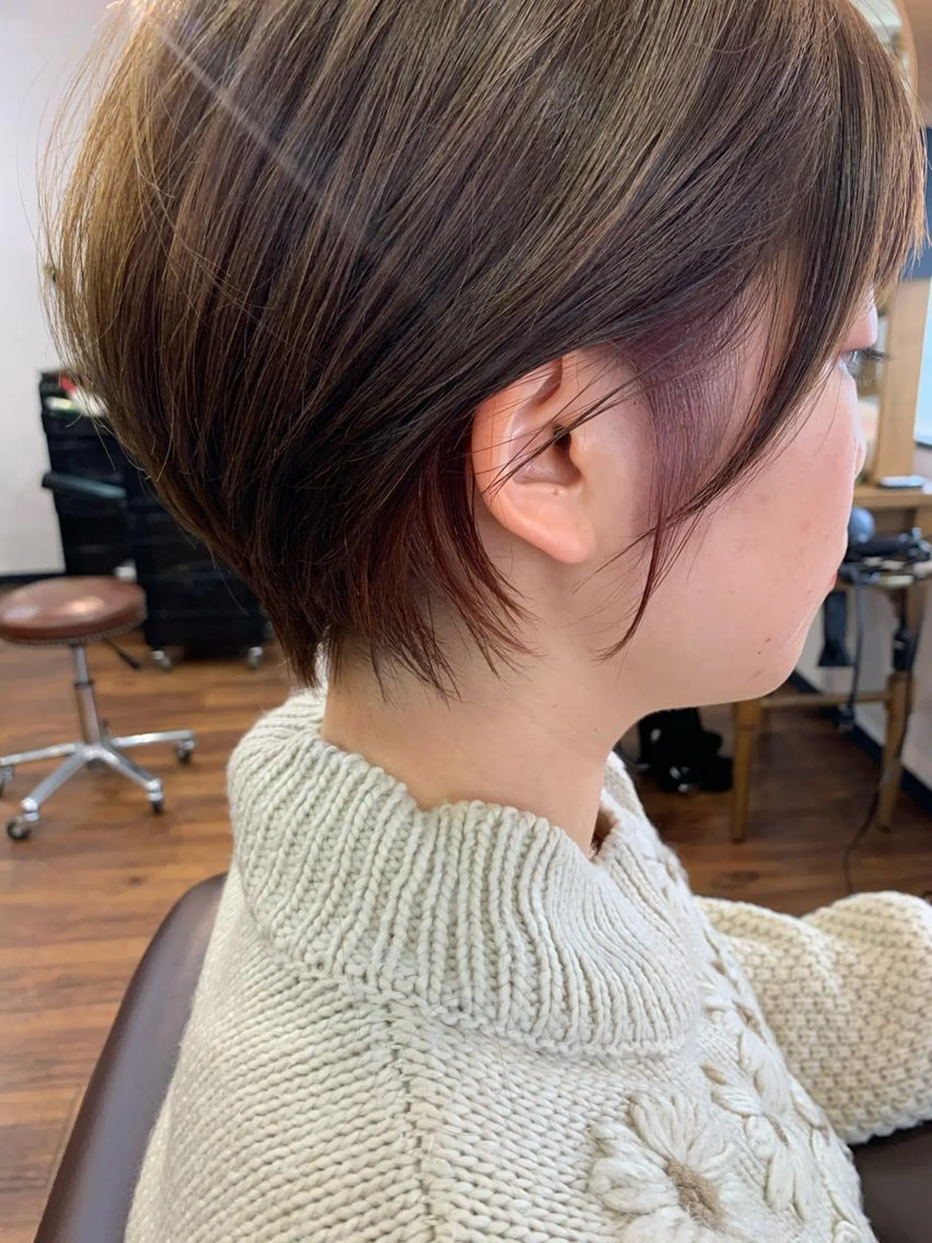 ショート 縮毛矯正/ショート/ レイヤー/畑中正敏のヘアスタイル