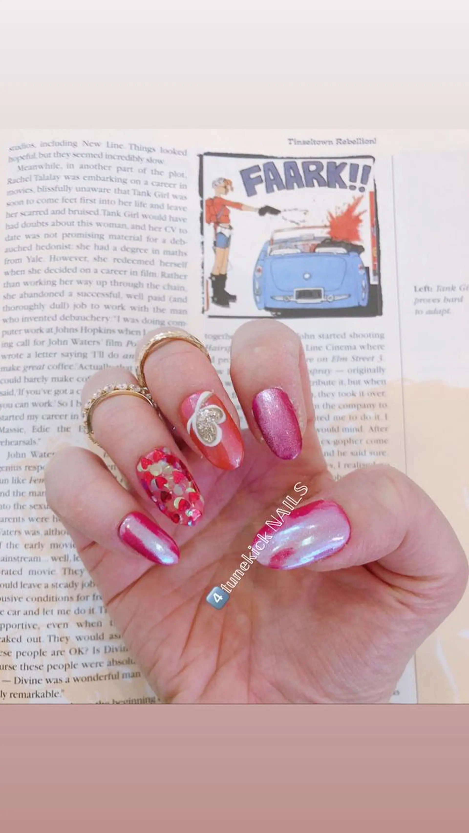 ネイル バレンタイン 4tunekick NAILS(フォーチュンキックネイルズ)所属・光森 淳子のネイルデザイン