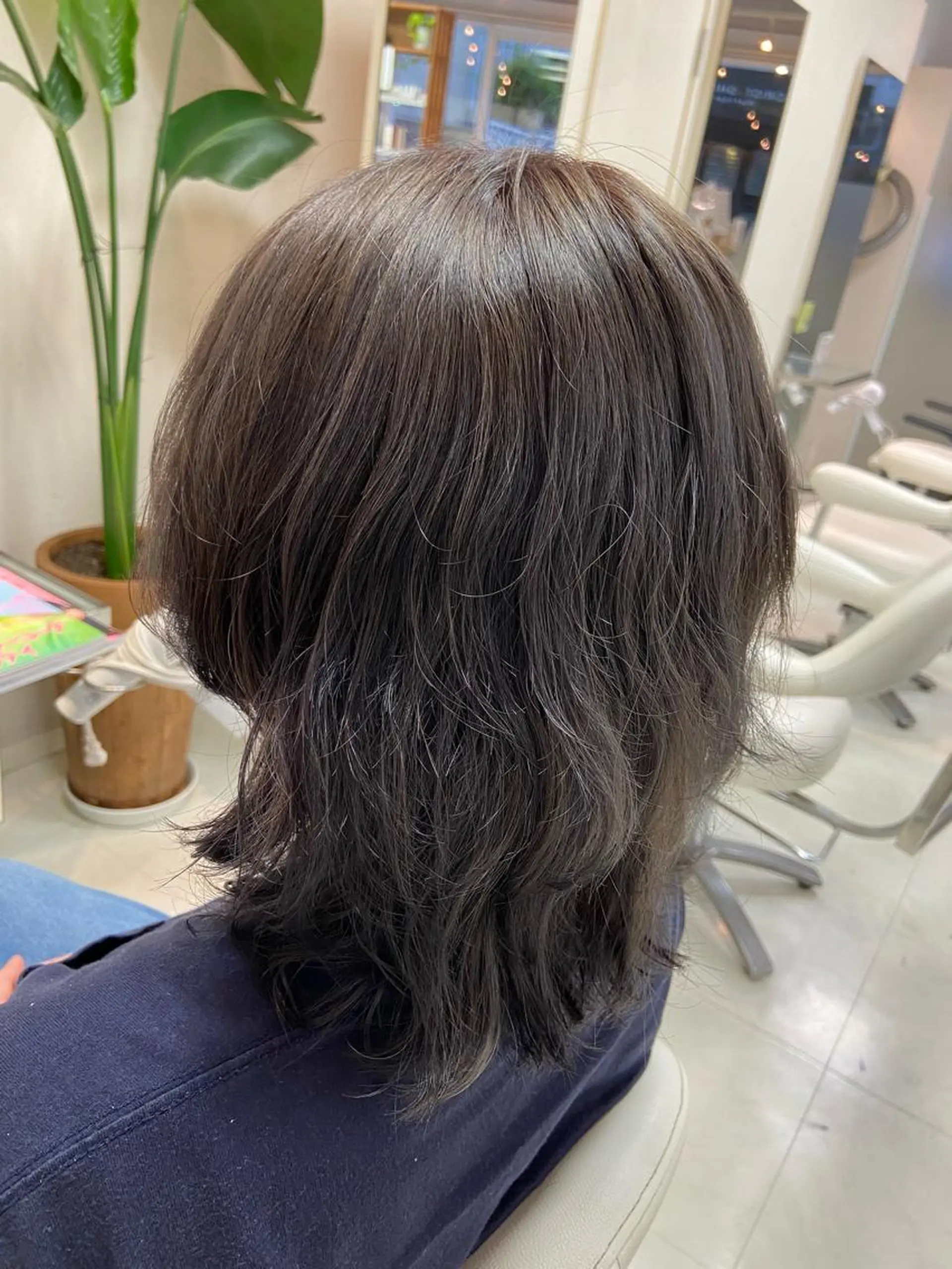 ミディアム カラー ブリーチ カット ヘアカラー トリートメント 菊地 美憂のヘアスタイル