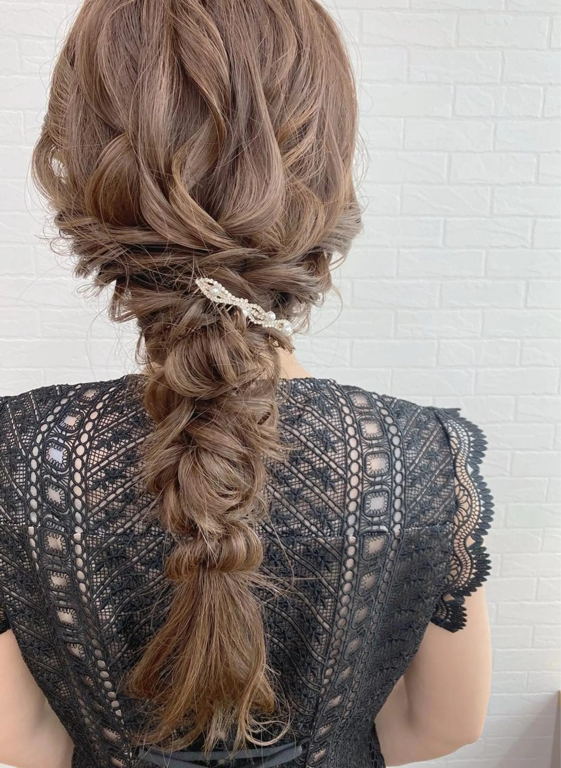 ロング ヘアアレンジ 結婚式・ブライダル ヘアセット GRANLUSSO 〜グランルッソ駅前店所属・木口 嘉美のヘアスタイル