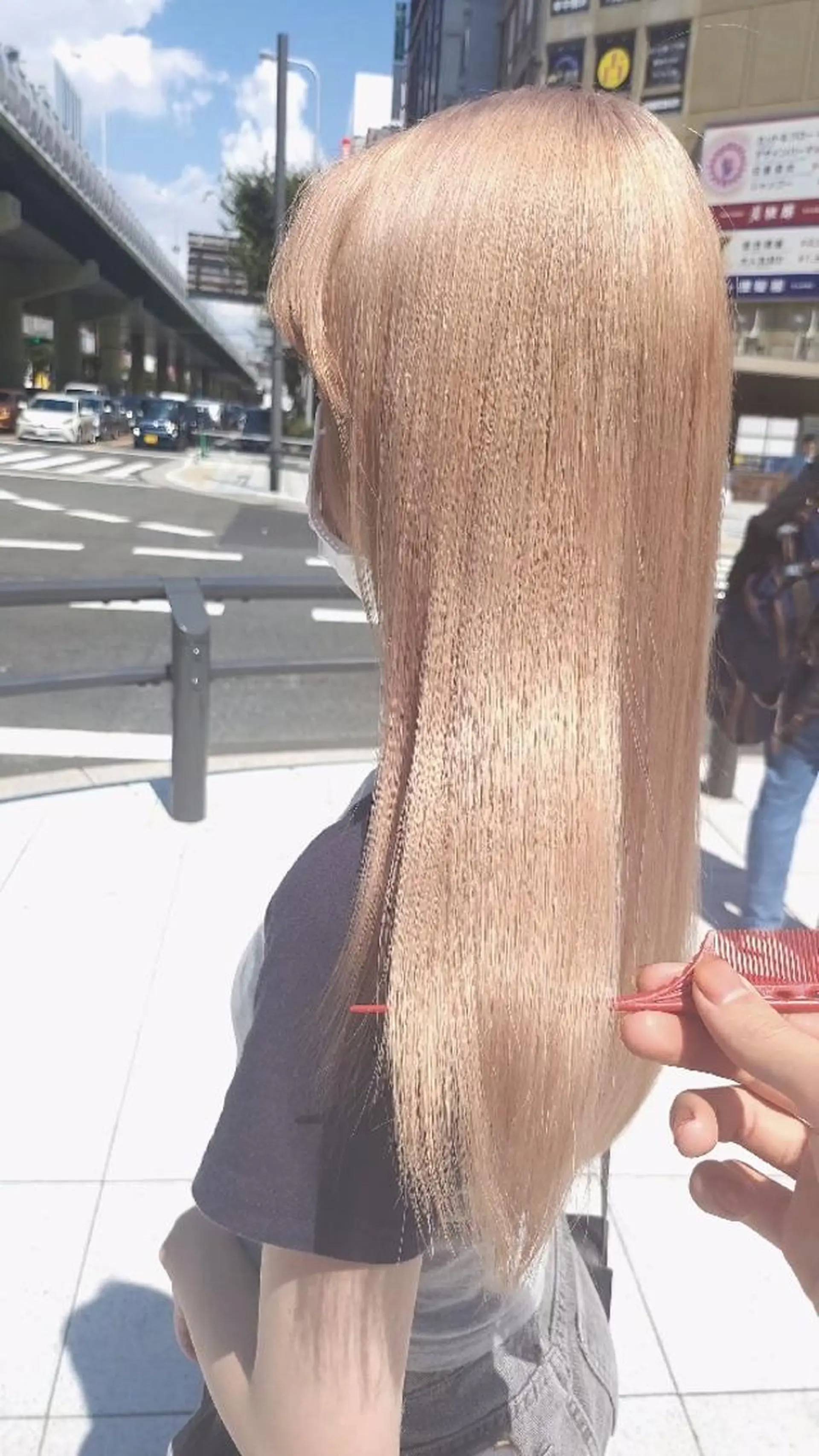 ロング カラー ハイトーンカラー トリートメント ヘアカラー トリートメント LYLICK所属・ケアブリーチ特化 same 🦈のヘアスタイル