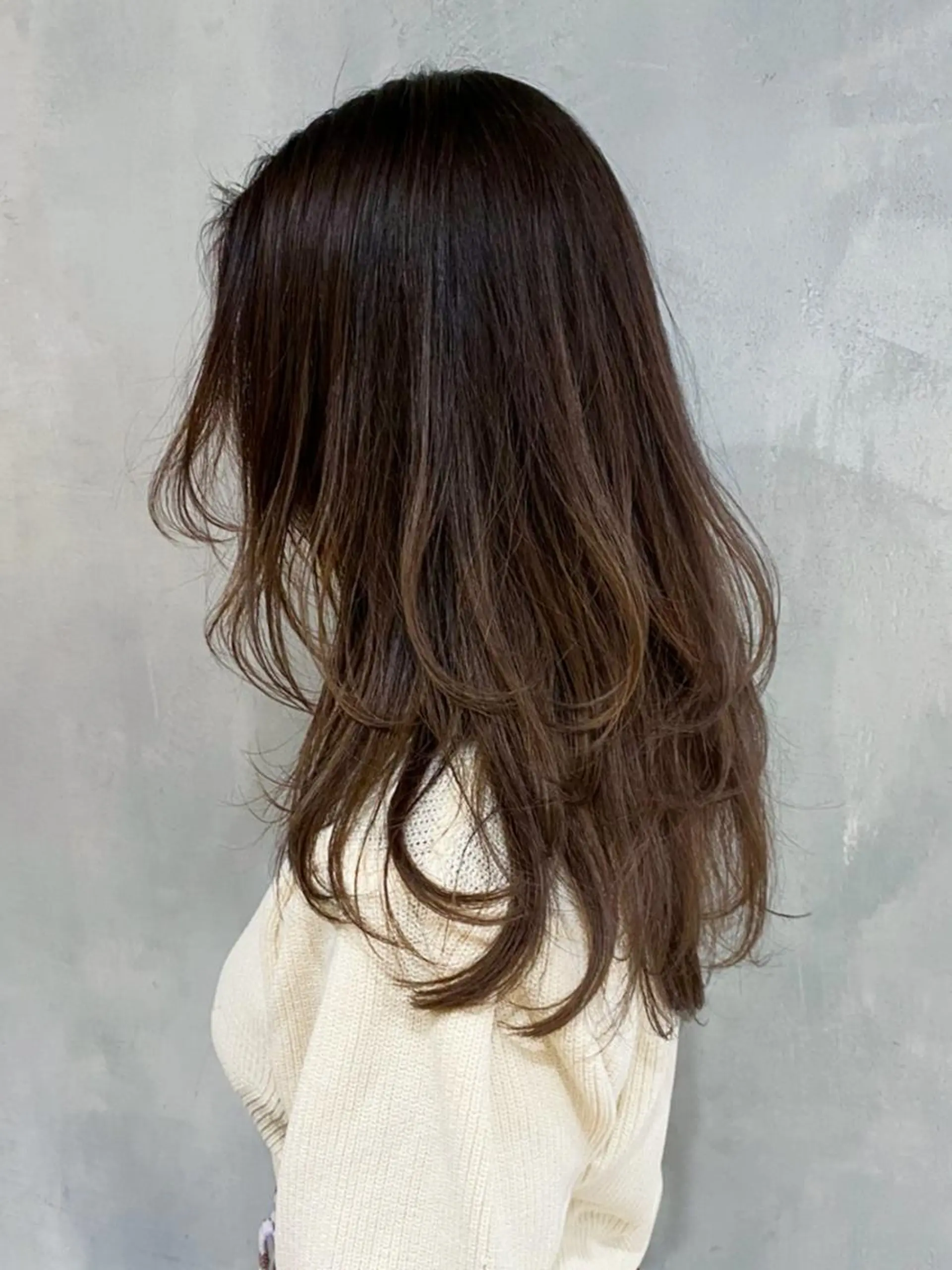 セミロング カラー パーマ ヘアアレンジ レイヤーカット ITbyALBUM 中野店のヘアスタイル