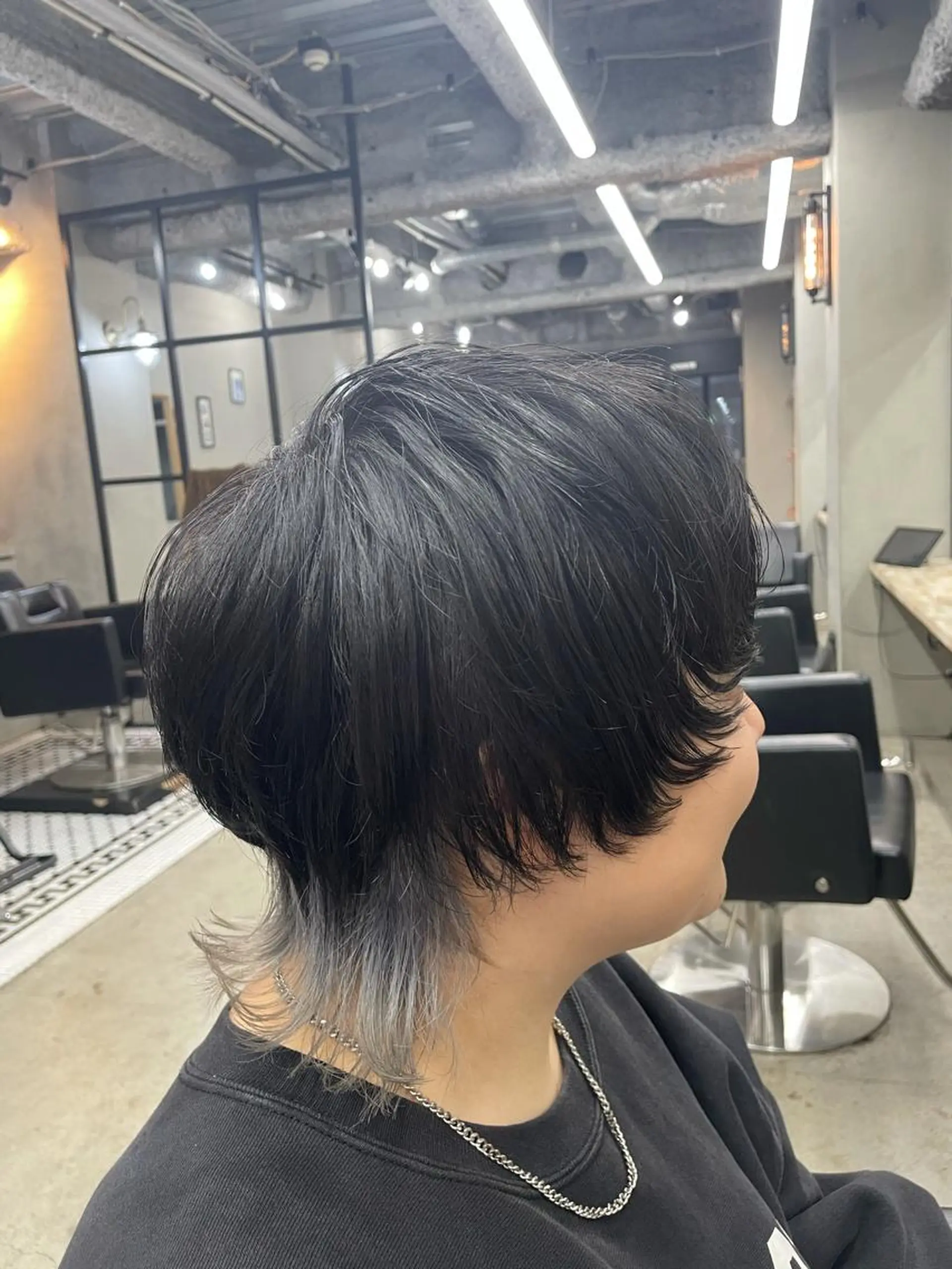 セミロング カット ヘアカラー トリートメント ヘアセット 新宿/韓国ヘア/ 髪質改善ストレートのヘアスタイル