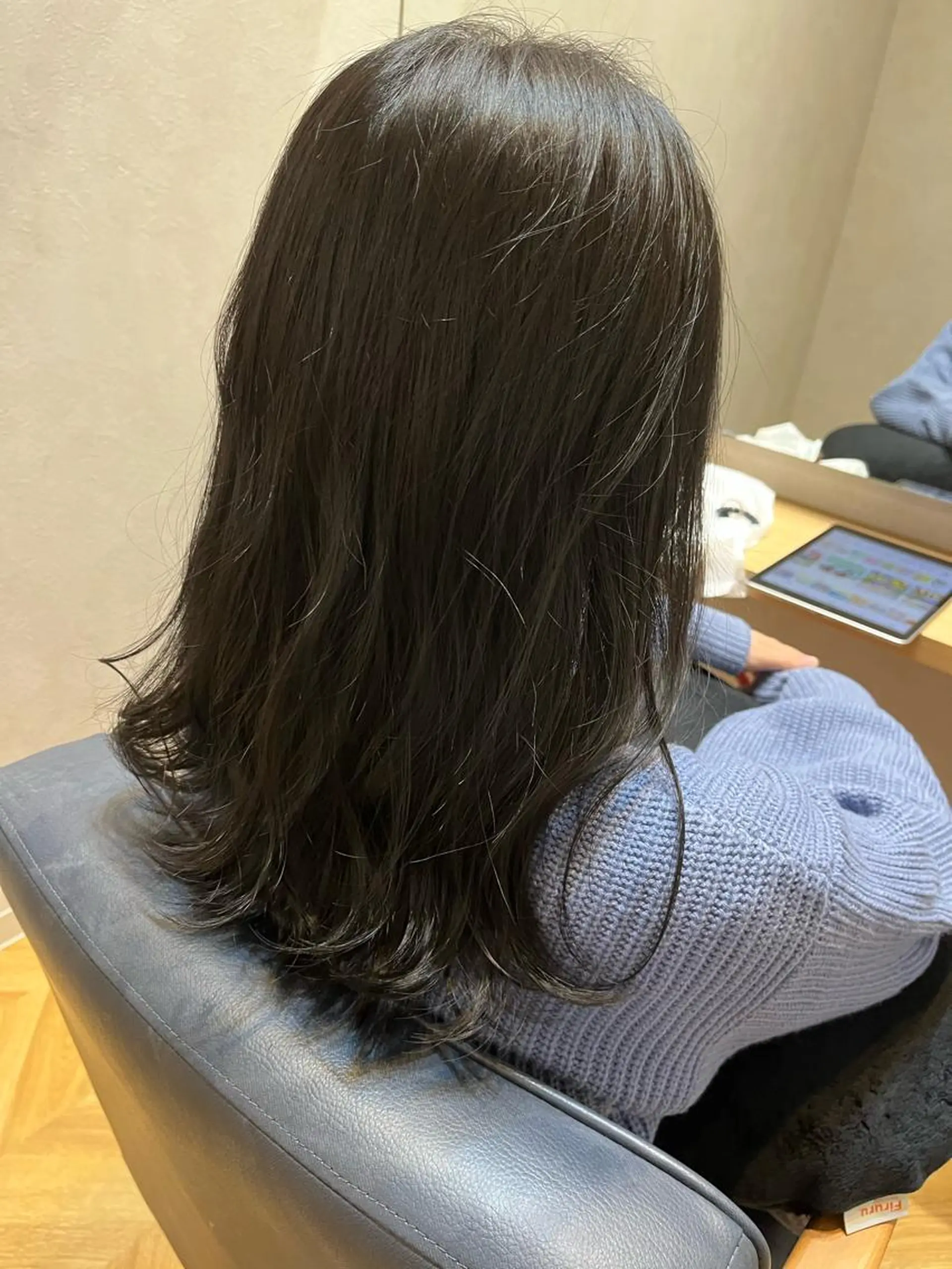 ミディアム ミディアムパーマ ボブ ハイライト 髪質改善 韓国風ヘア カット ヘアカラー N°number大分 ナンバーmikotoのヘアスタイル