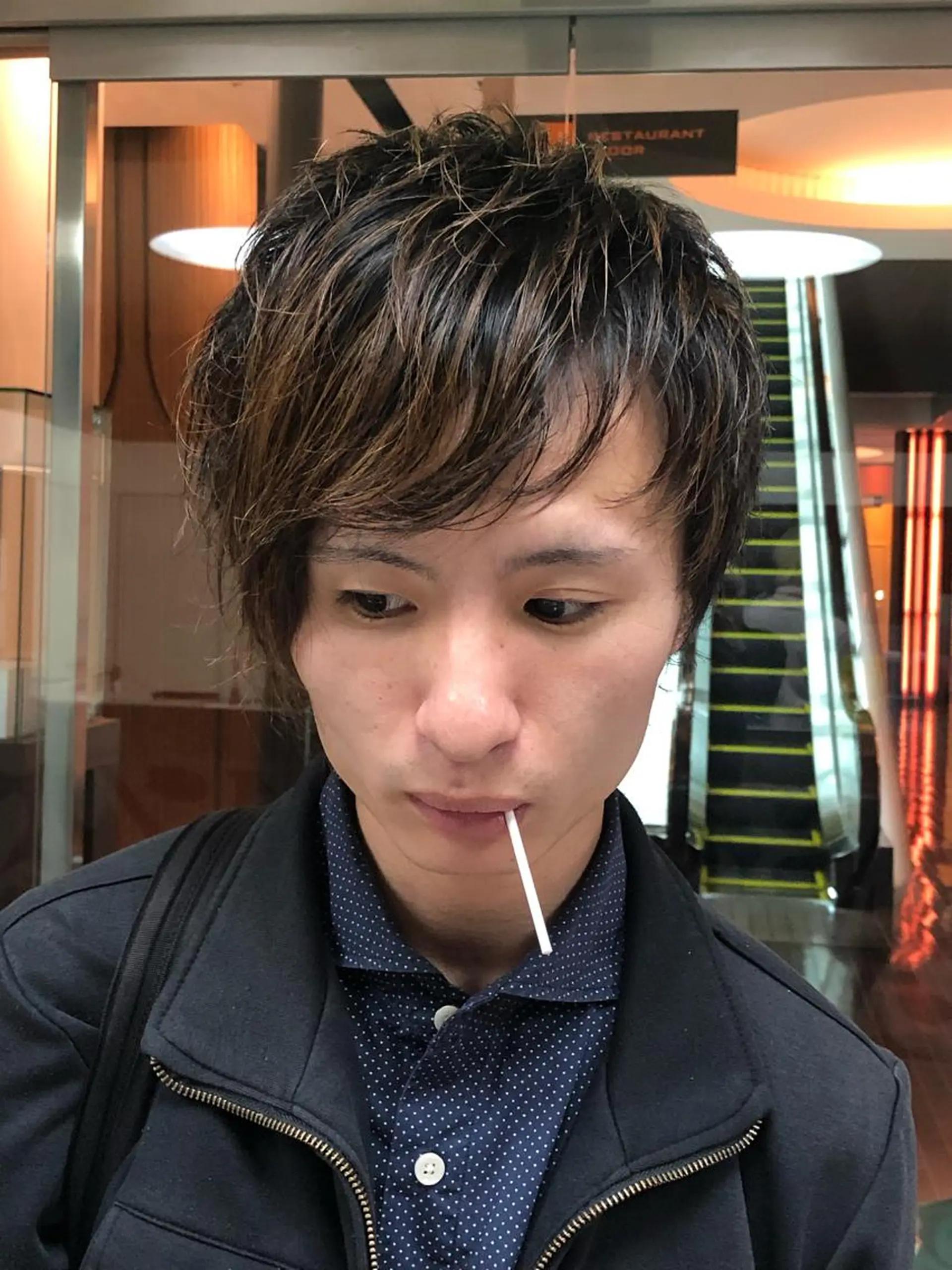 メンズ メンズハイライト ショートボブ /綾華のヘアスタイル