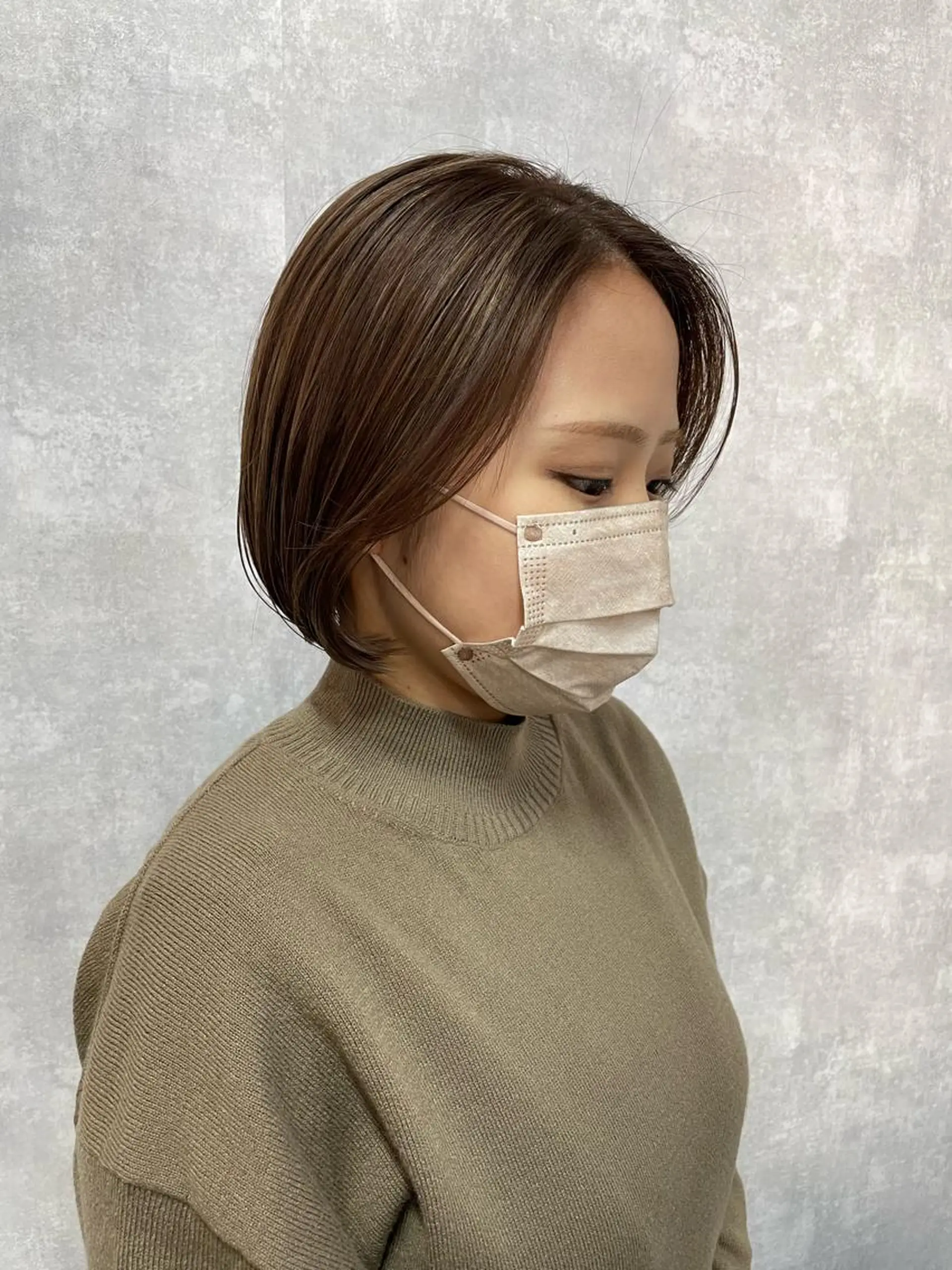 ショート 切りっぱなしボブ ショートボブ ハンサムショート 丸みショート アッシュ C’LD hair  produce /シールドヘア所属・モテ髪/ボブ/ショー ト/アダチフウトのヘアスタイル