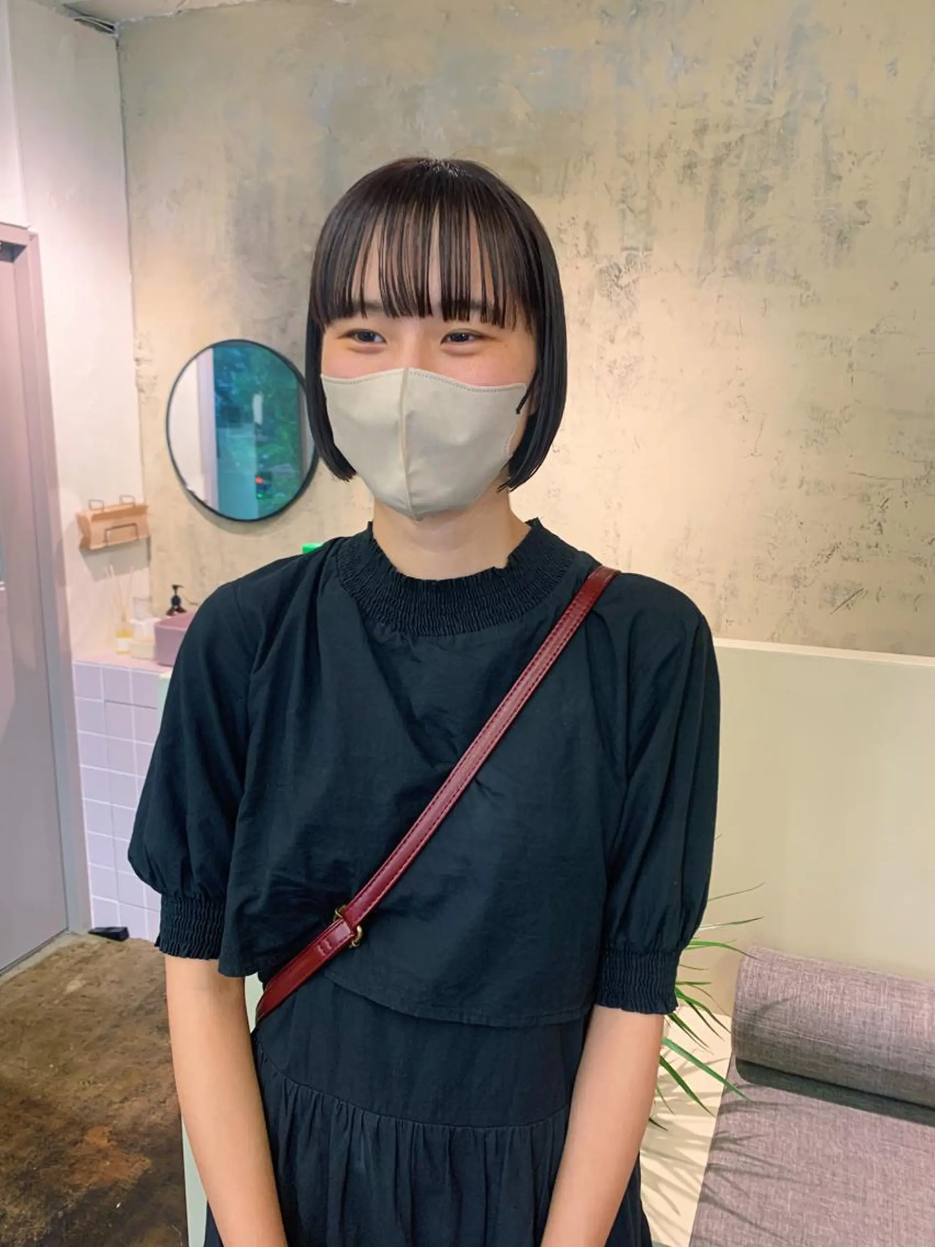 ショート カラー ブラウンカラー ダークブラウン ボブ yupi🐈⬛ レイヤー/パーマのヘアスタイル