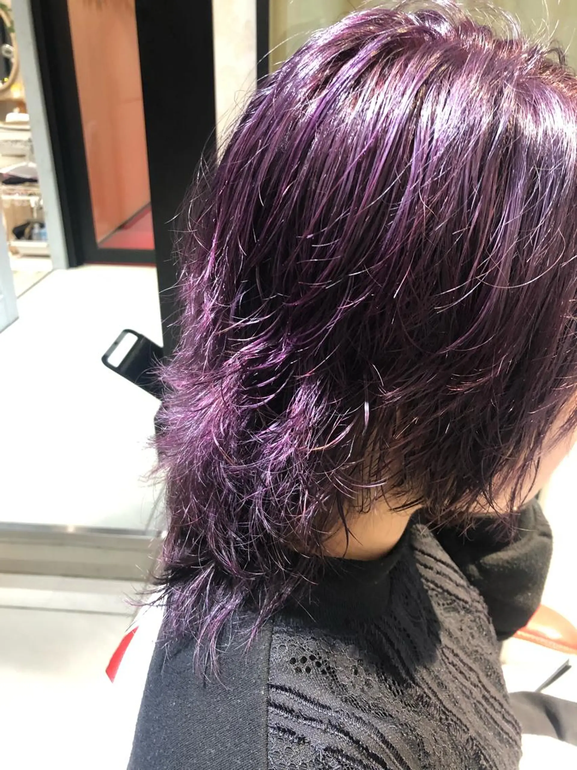 ミディアム カラー パーマ ✨髪質改善ストレート ×ミニボブ✨萩原　翼のヘアスタイル