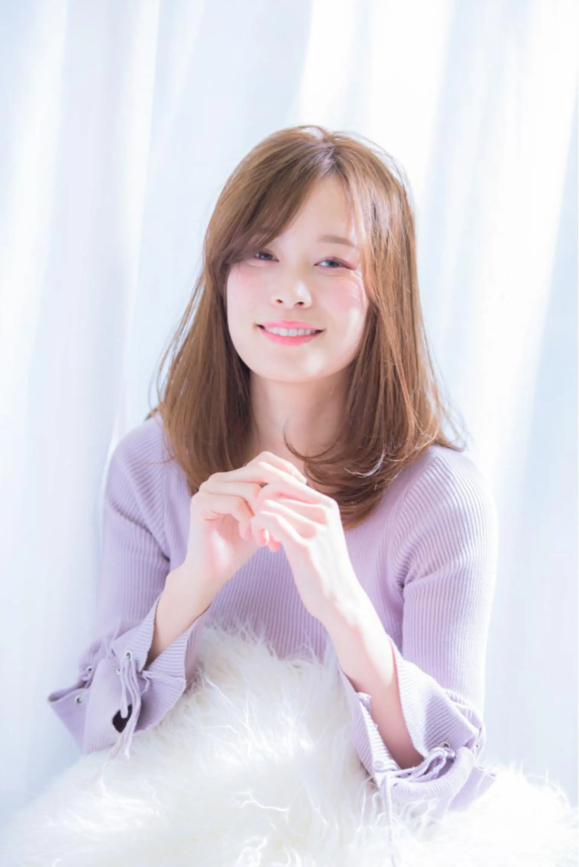 セミロング カラー パーマ ストレートパーマ LOST CITY 横浜所属・🪐脱白髪染め 🪐松尾菜々美のヘアスタイル