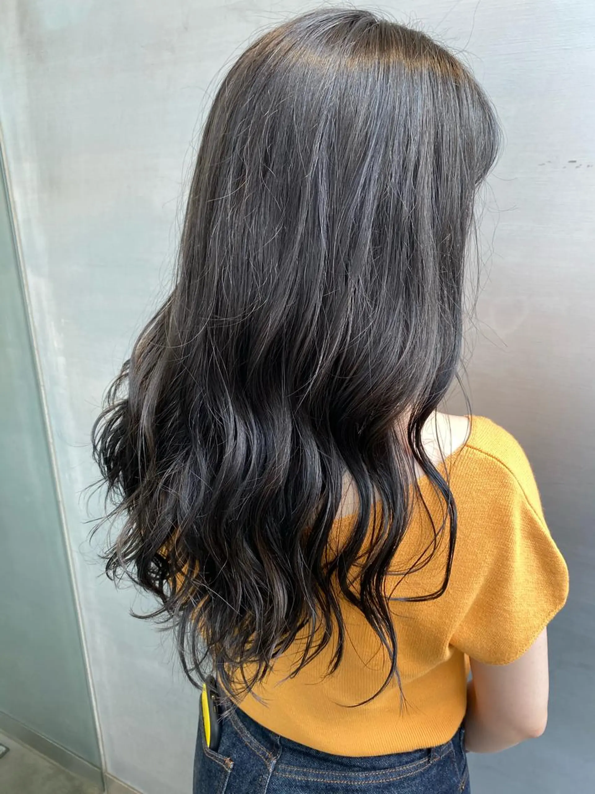 ロング カラー brace今里店店長 加井直樹のヘアスタイル