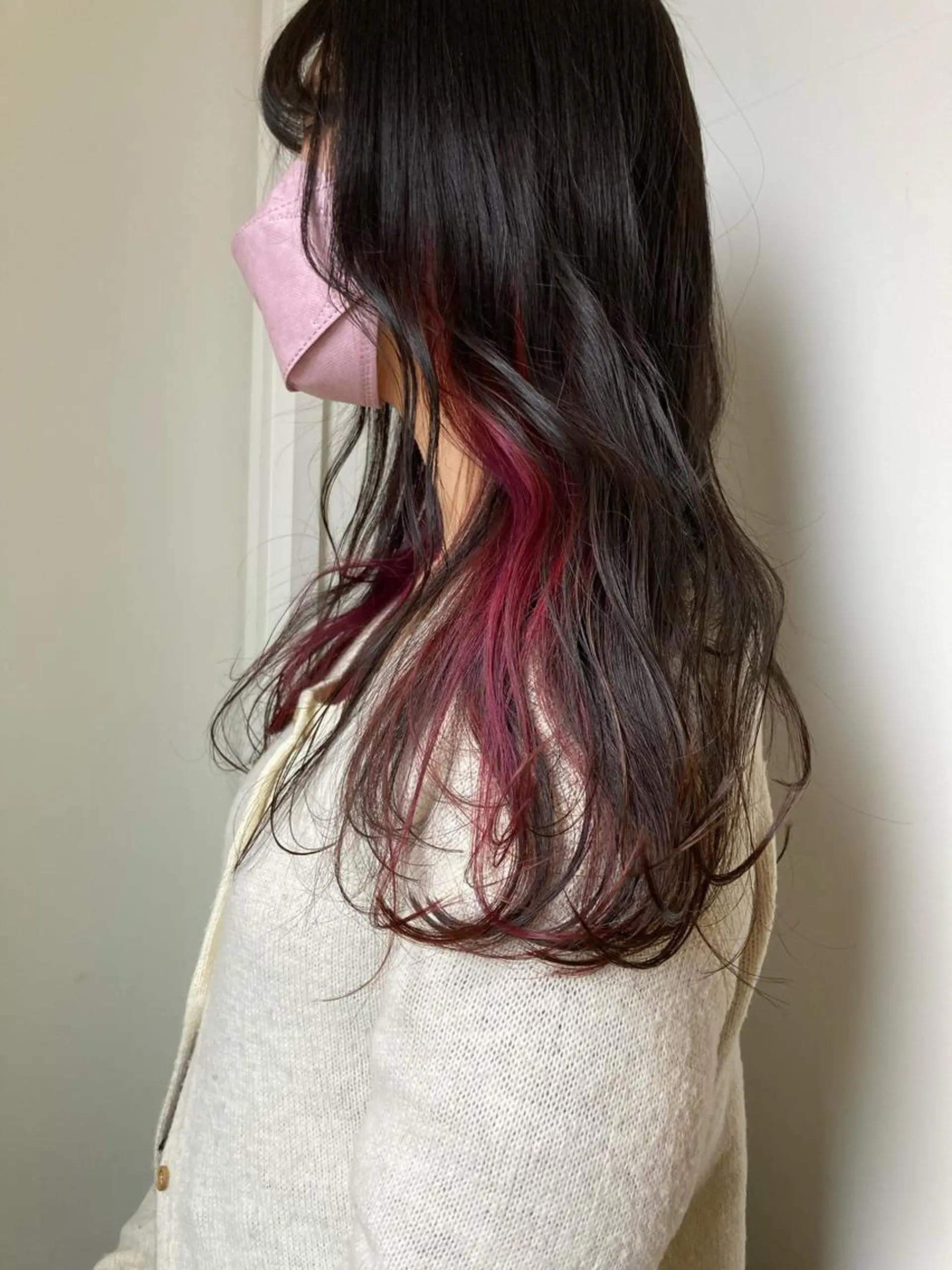 ロング カラー 黒髪 インナーカラー 小木曽智美 /ボブ/ショートのヘアスタイル