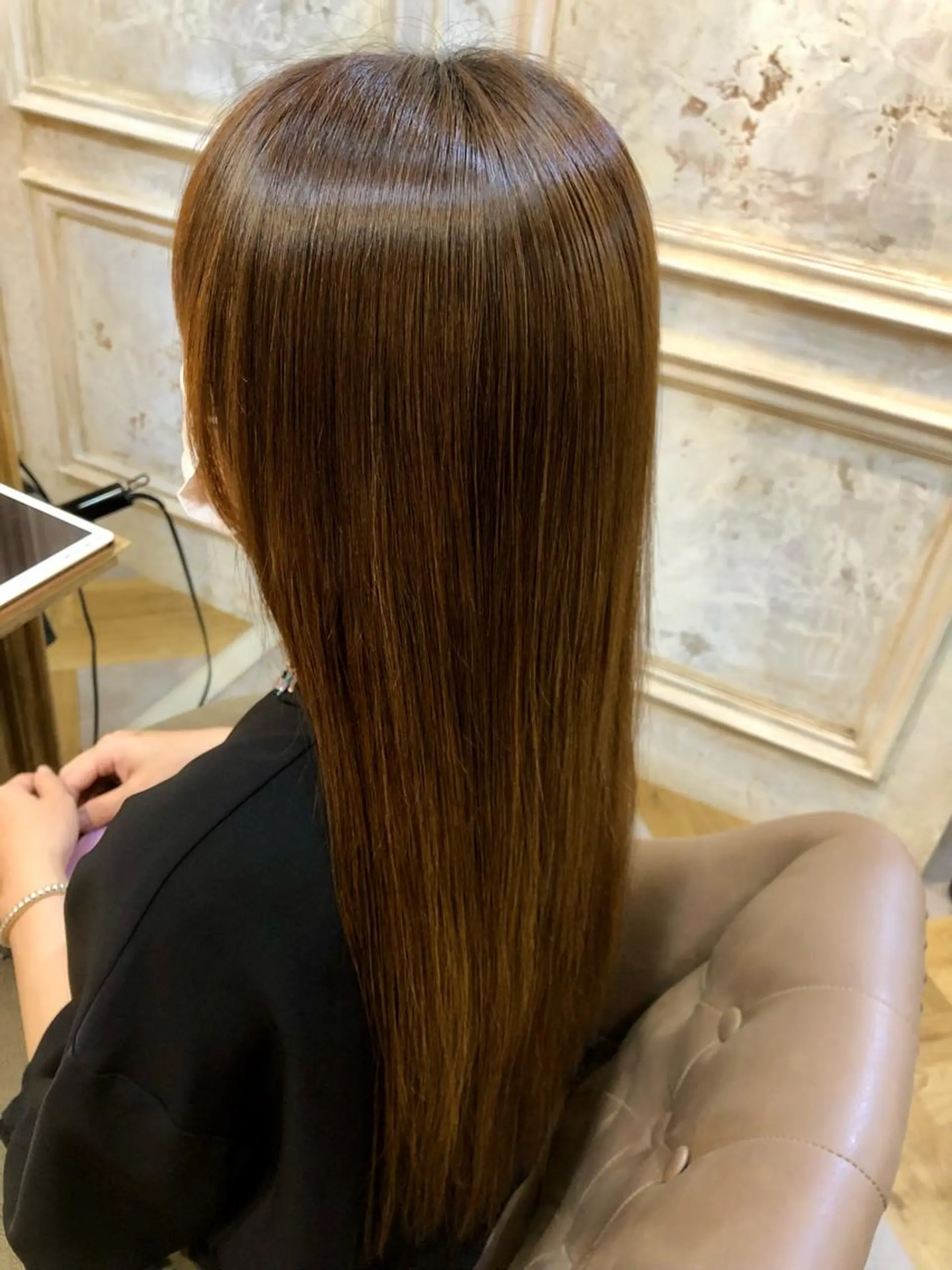 ロング 伸ばしかけ ロング 縮毛矯正 Carina所属・セン北徒歩５分 キシタクのヘアスタイル